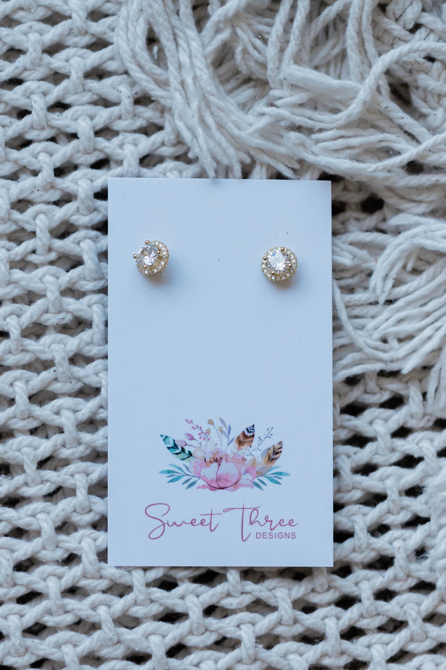 Halo Studs -Gold