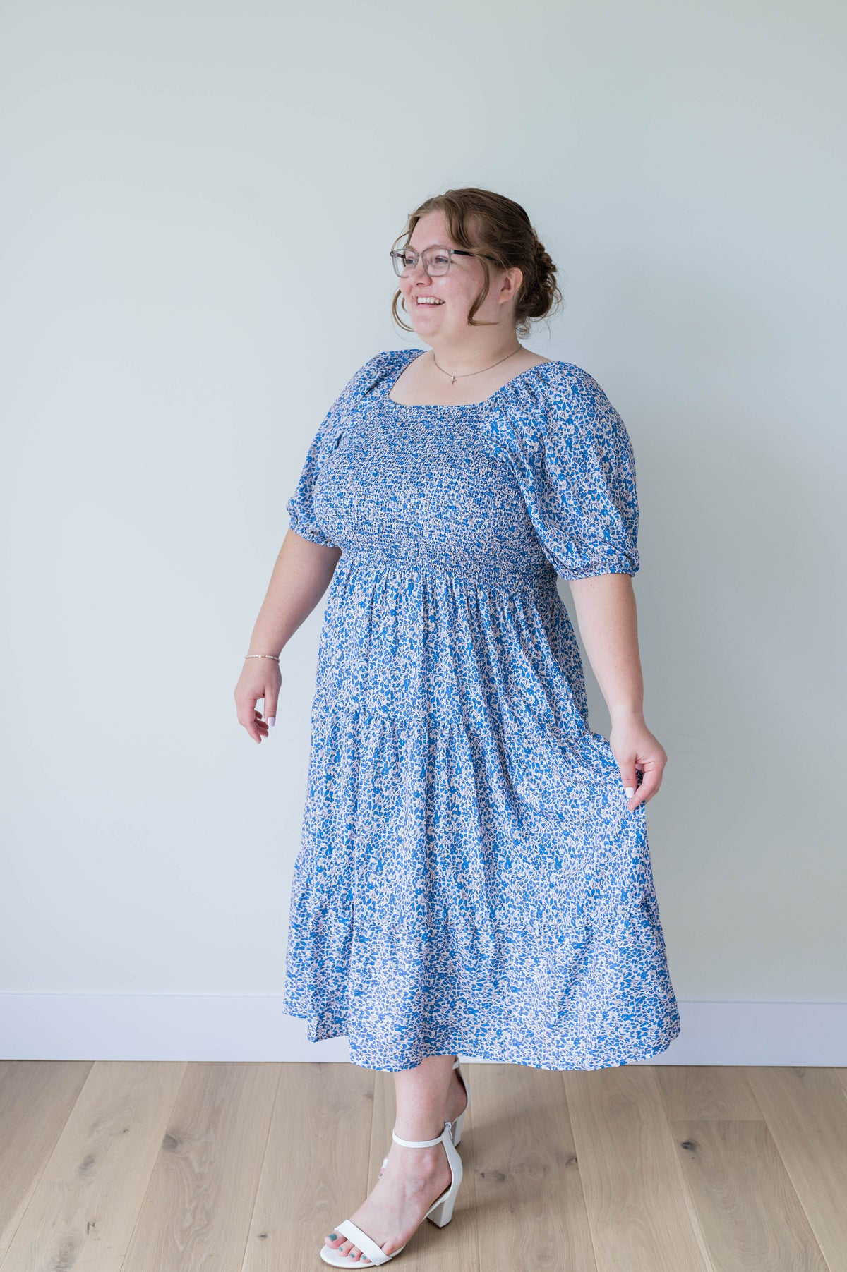 Freddie Dress in Retro Blue - 2x