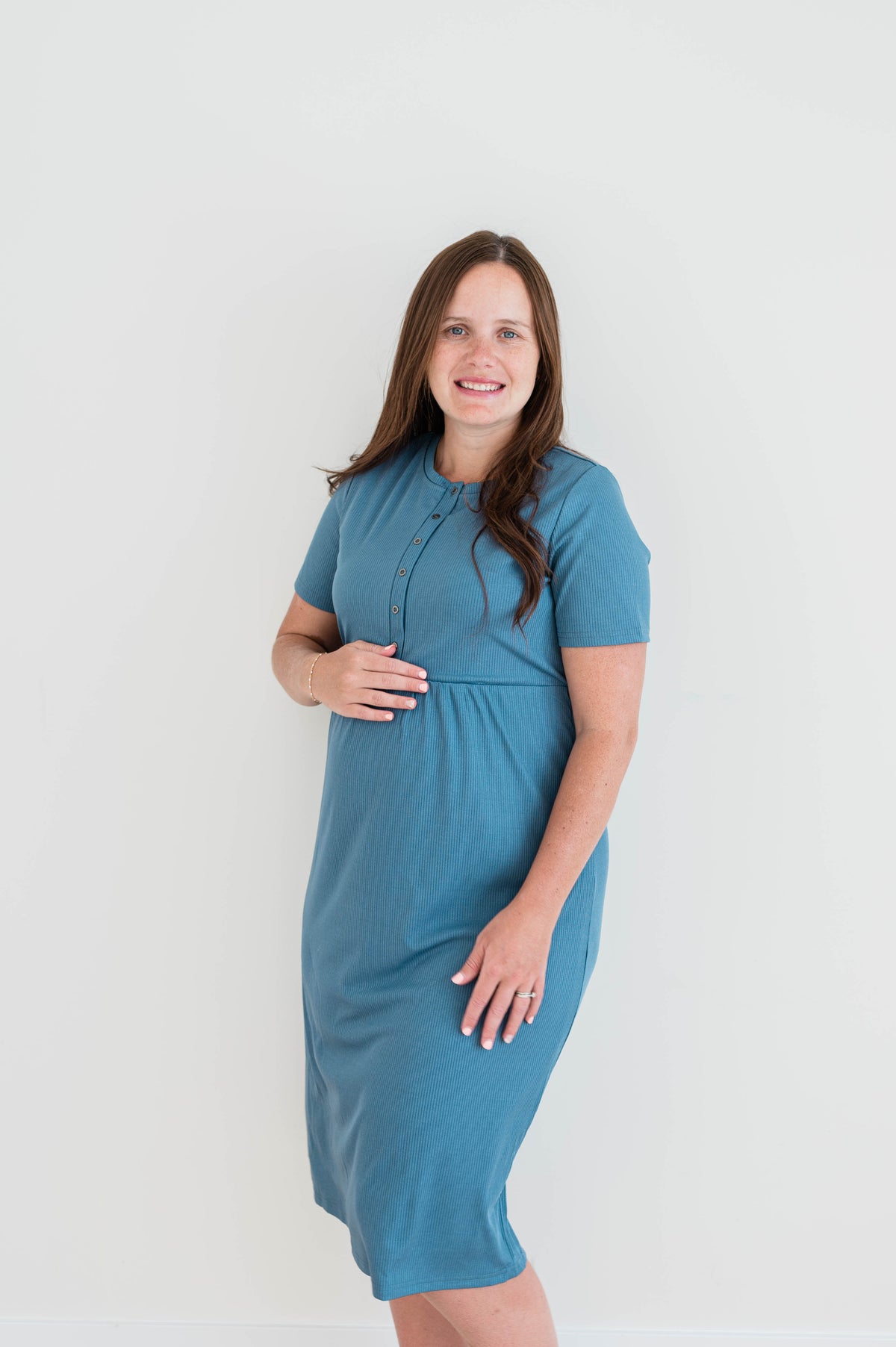 Heidi Dress -Smoky Blue