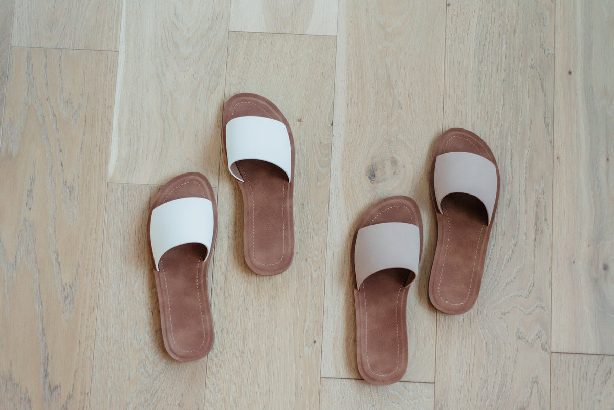 Kenna Basic Slide Sandal -Nude