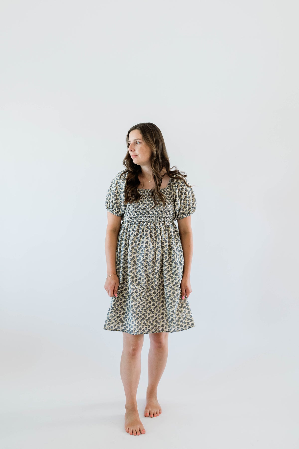 Kimberly Dress in Skylark Bloom