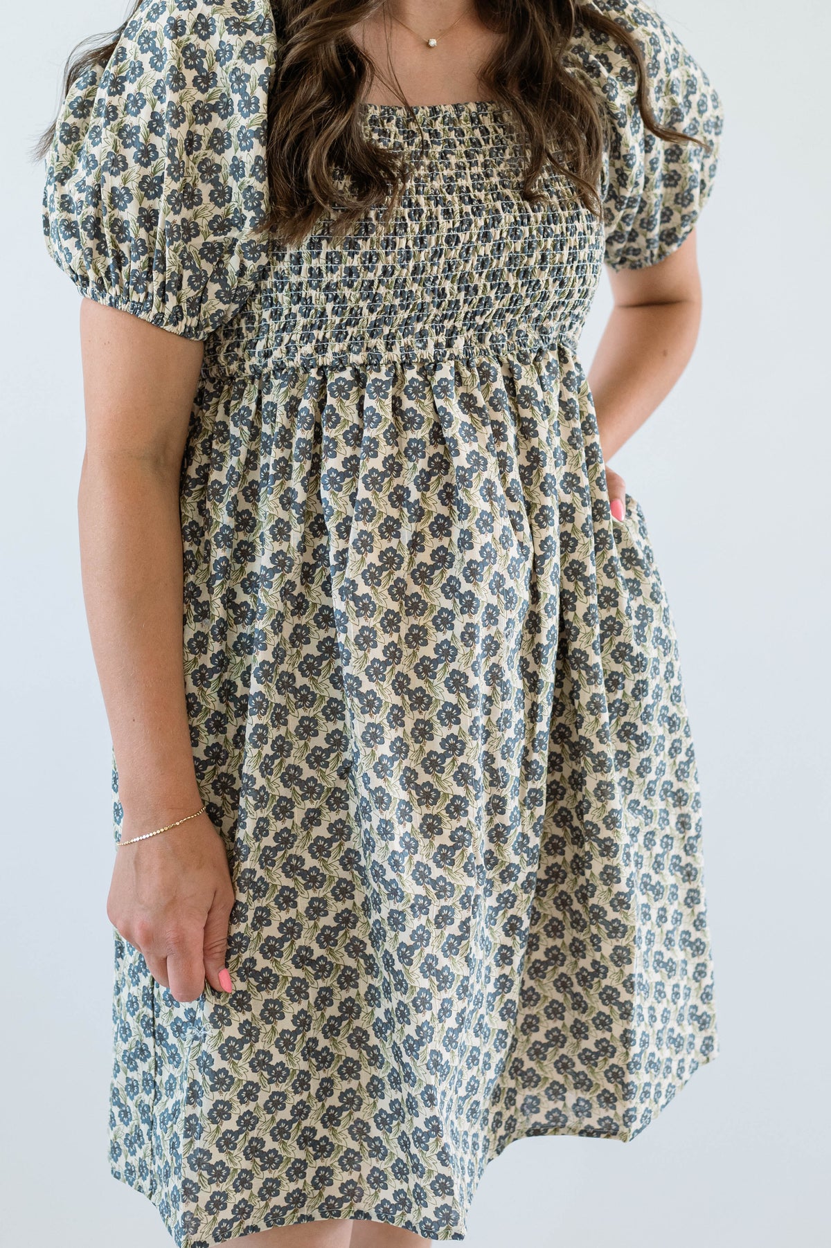 Kimberly Dress in Skylark Bloom