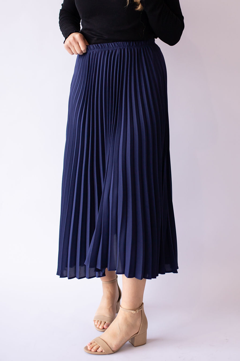 Janine Midi Pleated Skirt