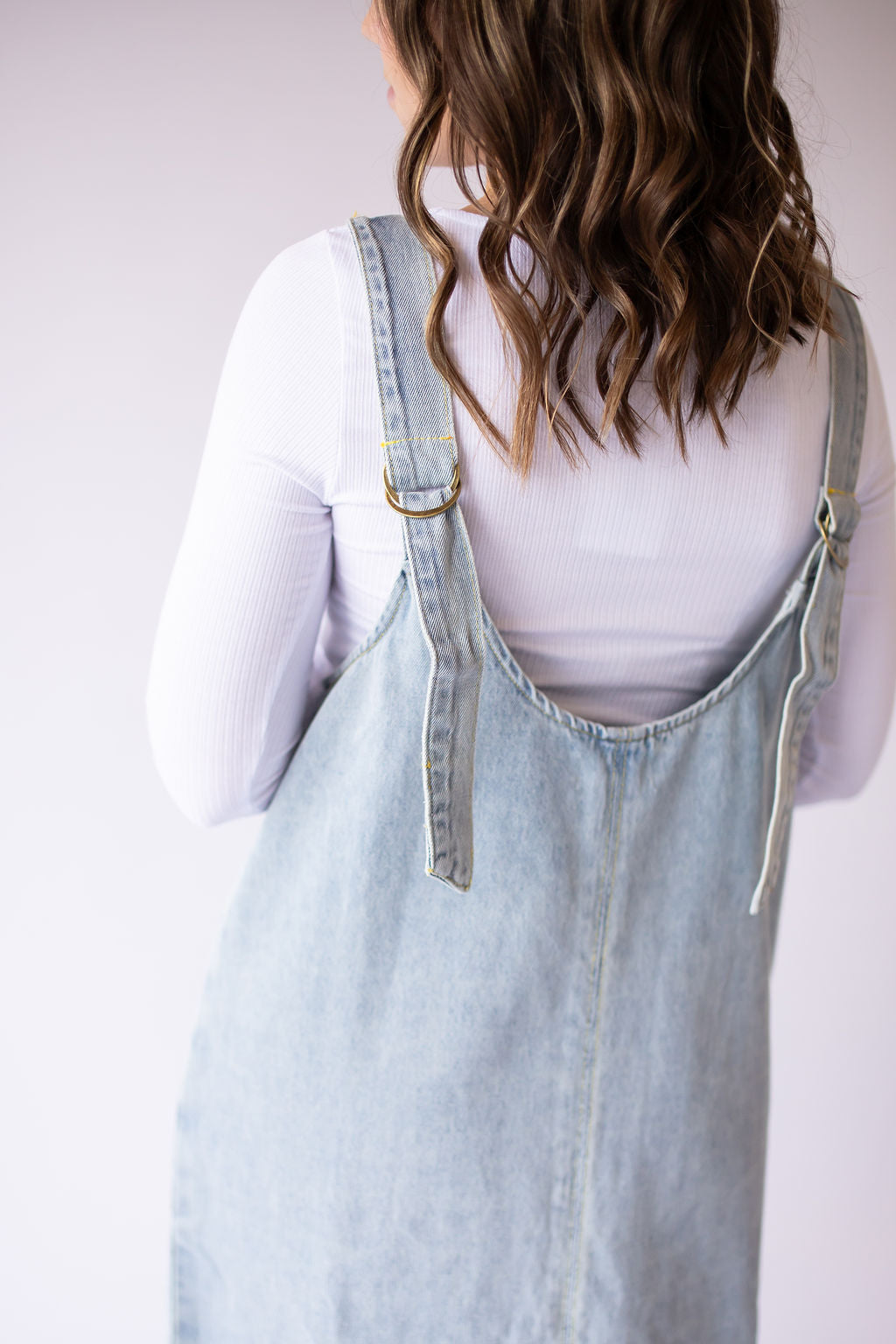 Arielle Denim Overall Dress