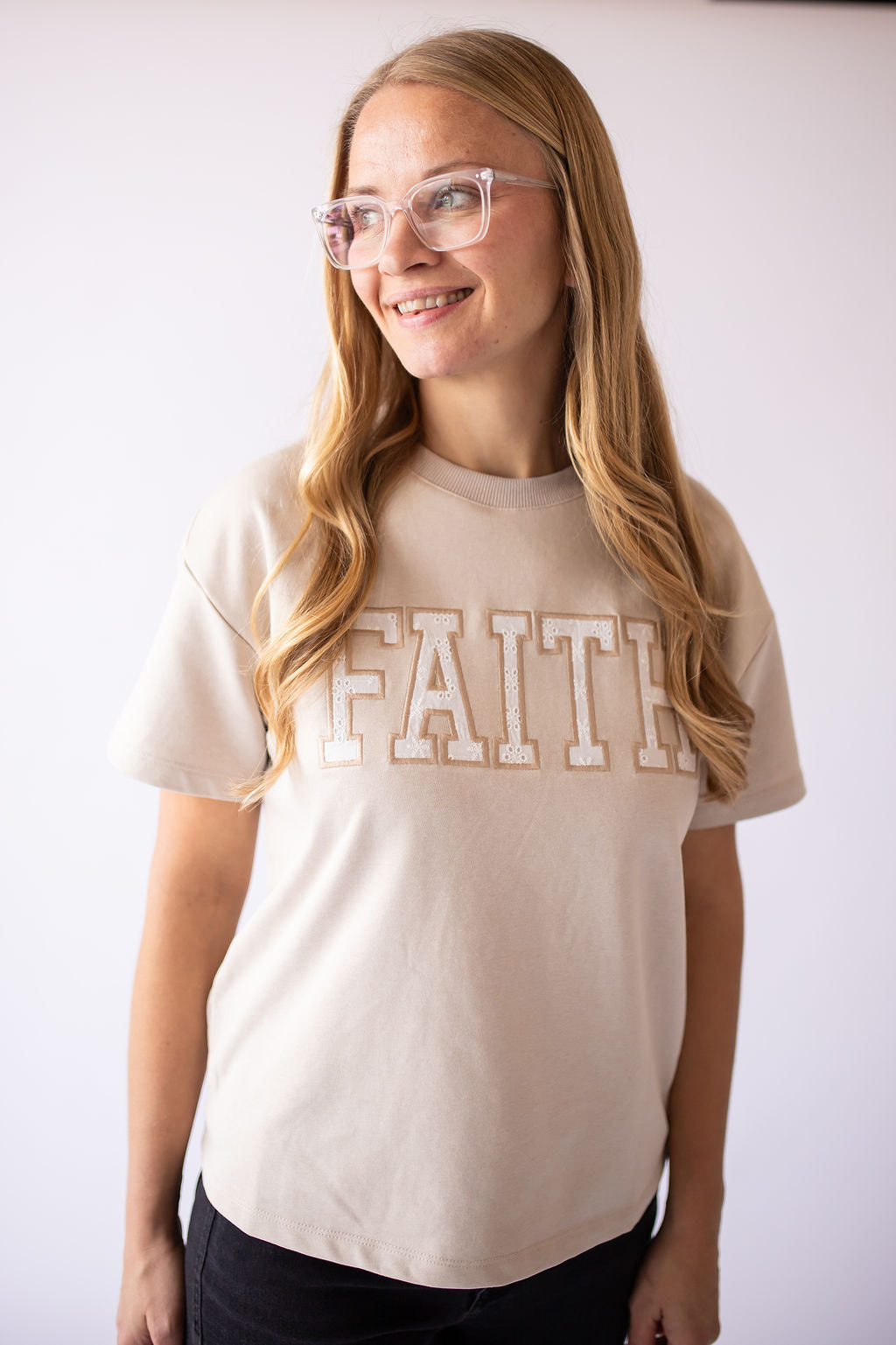Faith Eyelet Detail Top