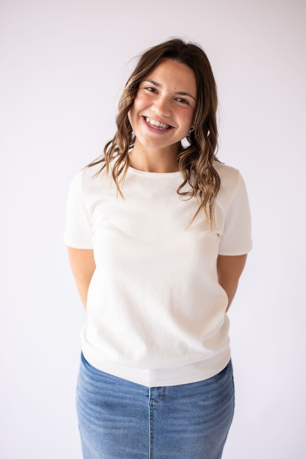 Short Sleeve Soft Tee -White
