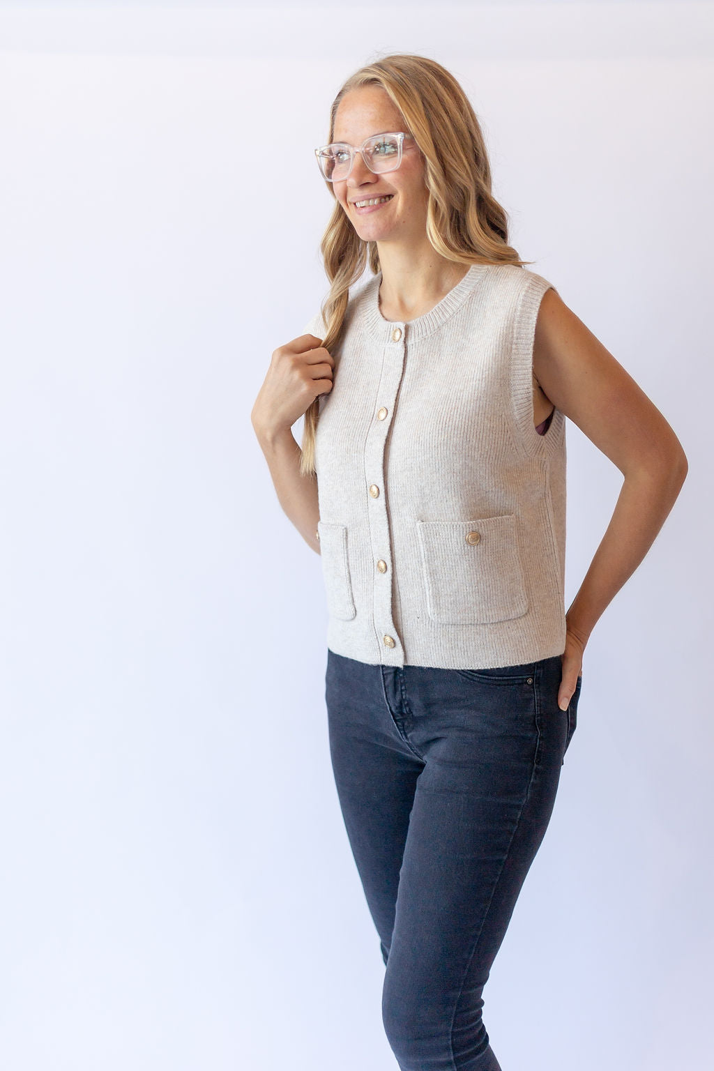 Rhodes Button-Up Sweater Vest