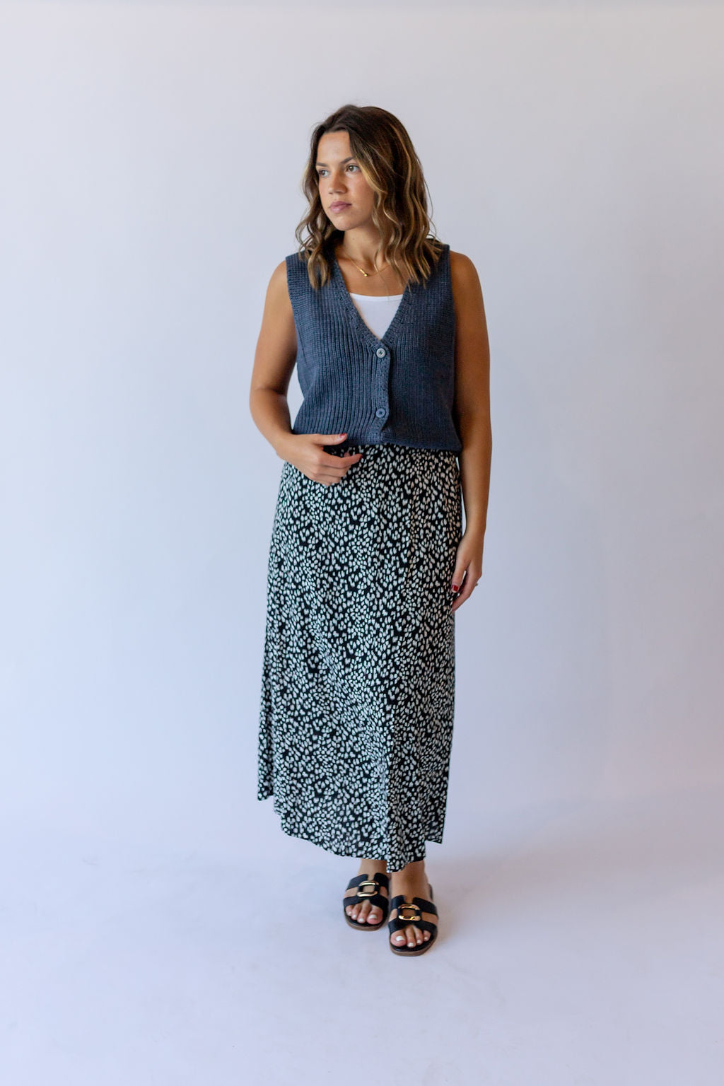 Dayna Button Sweater Vest