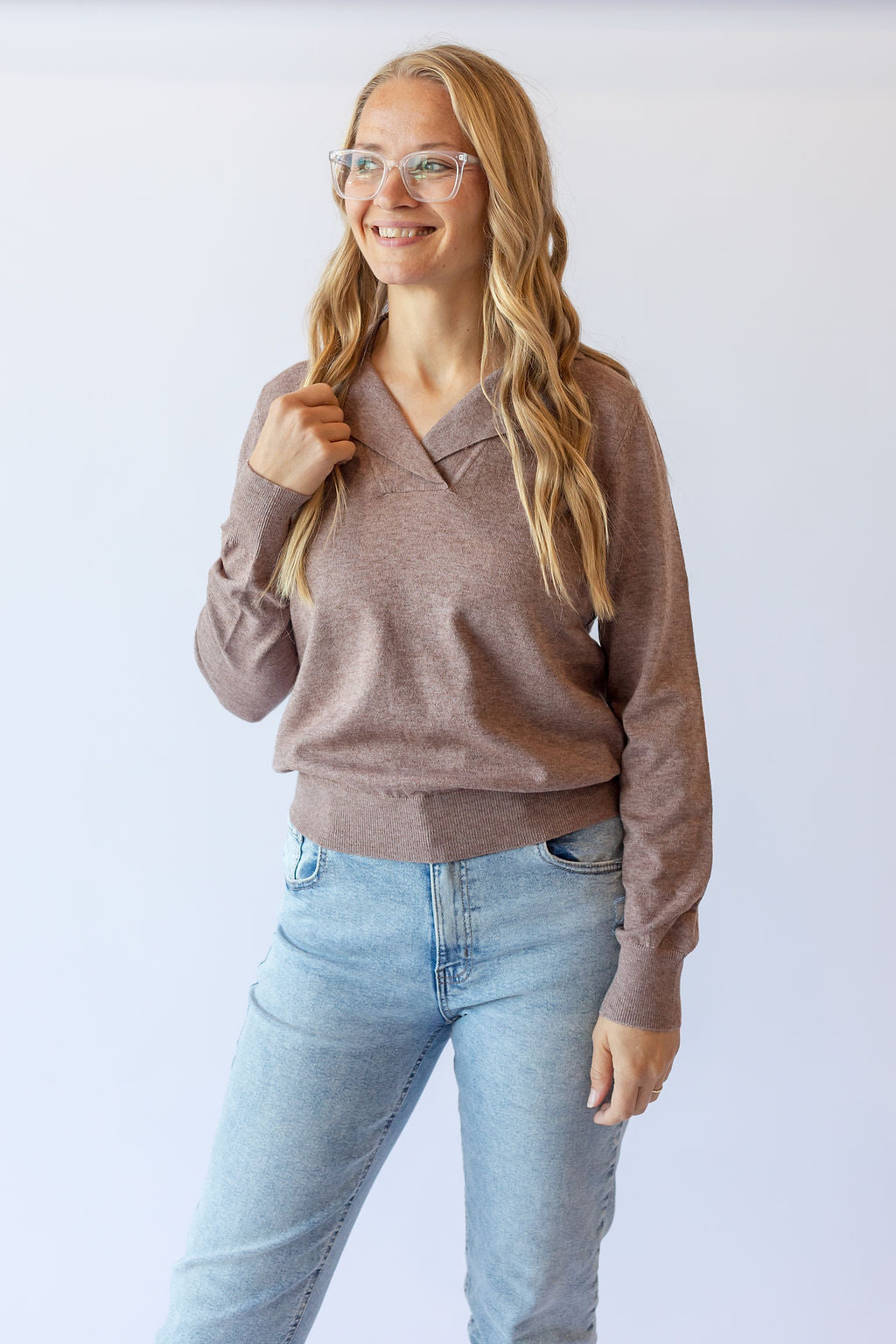 Adriel Sweater Pullover -Mocha