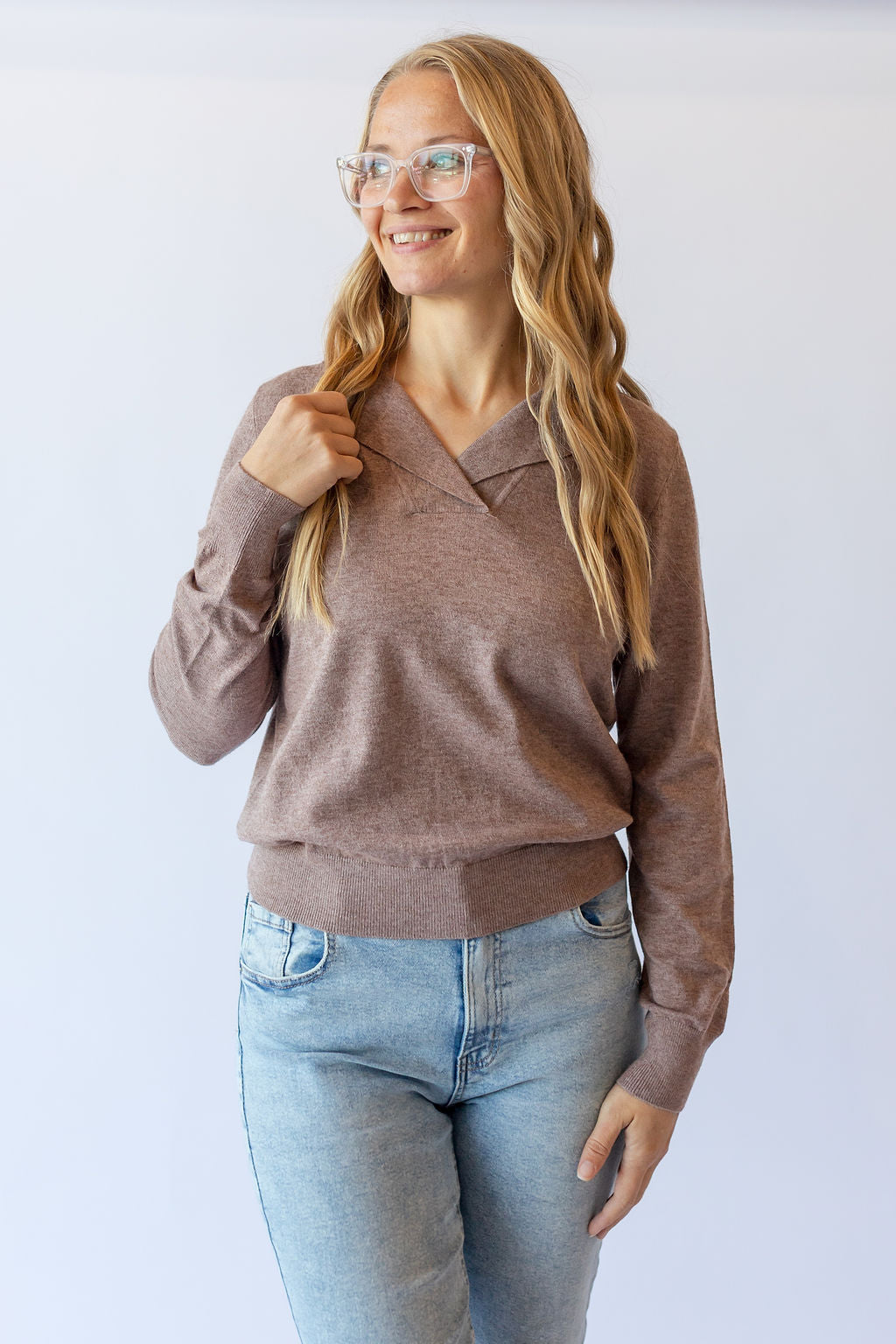 Adriel Sweater Pullover -Mocha