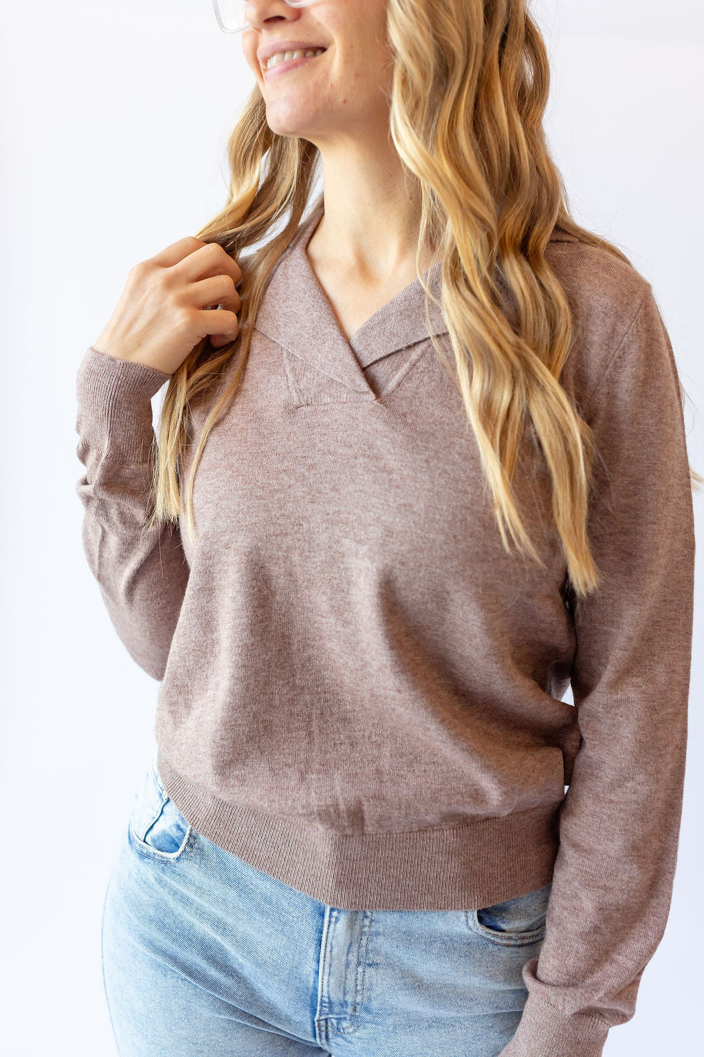 Adriel Sweater Pullover -Mocha