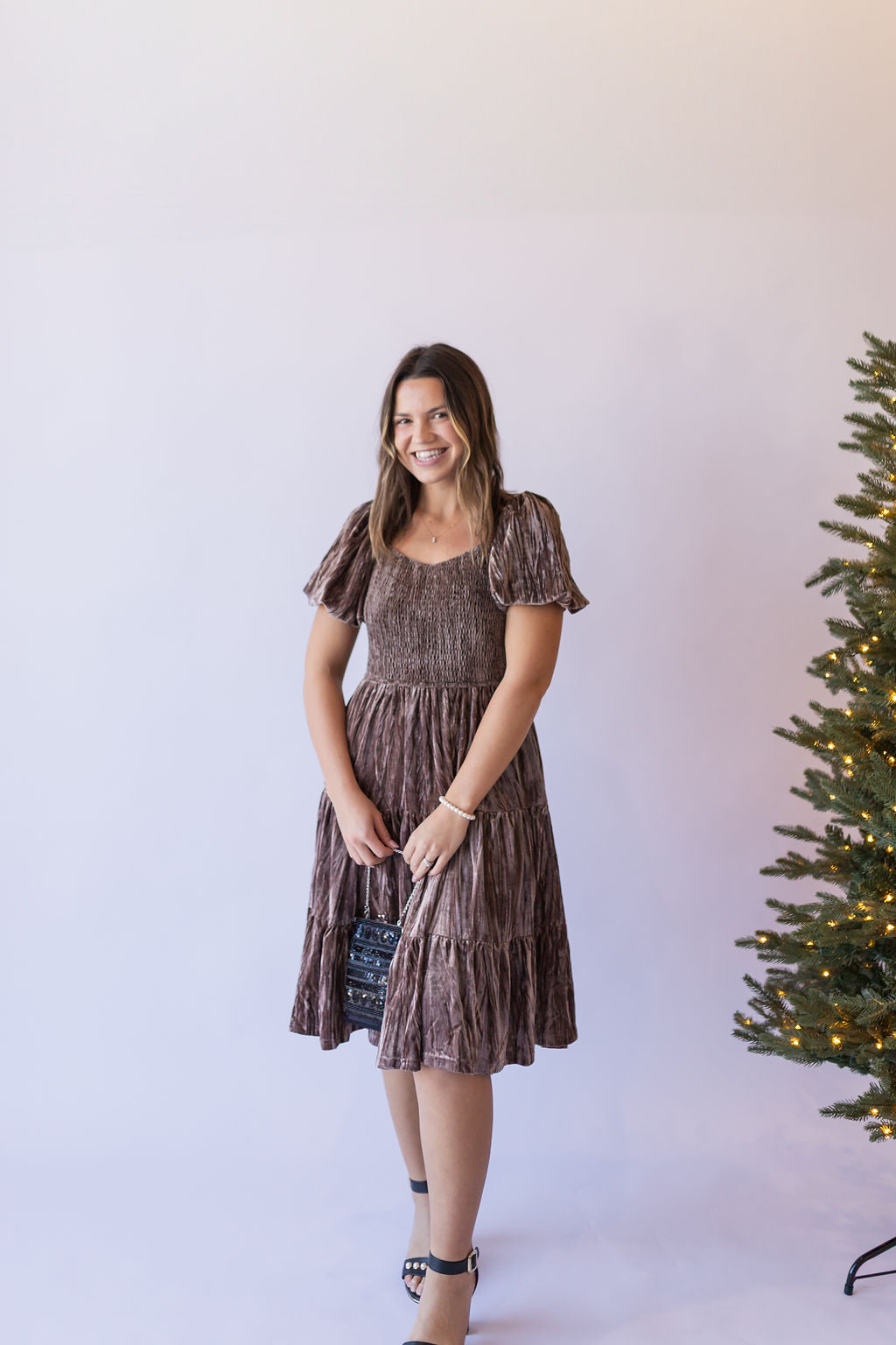 Eloise Crushed Velvet Dress