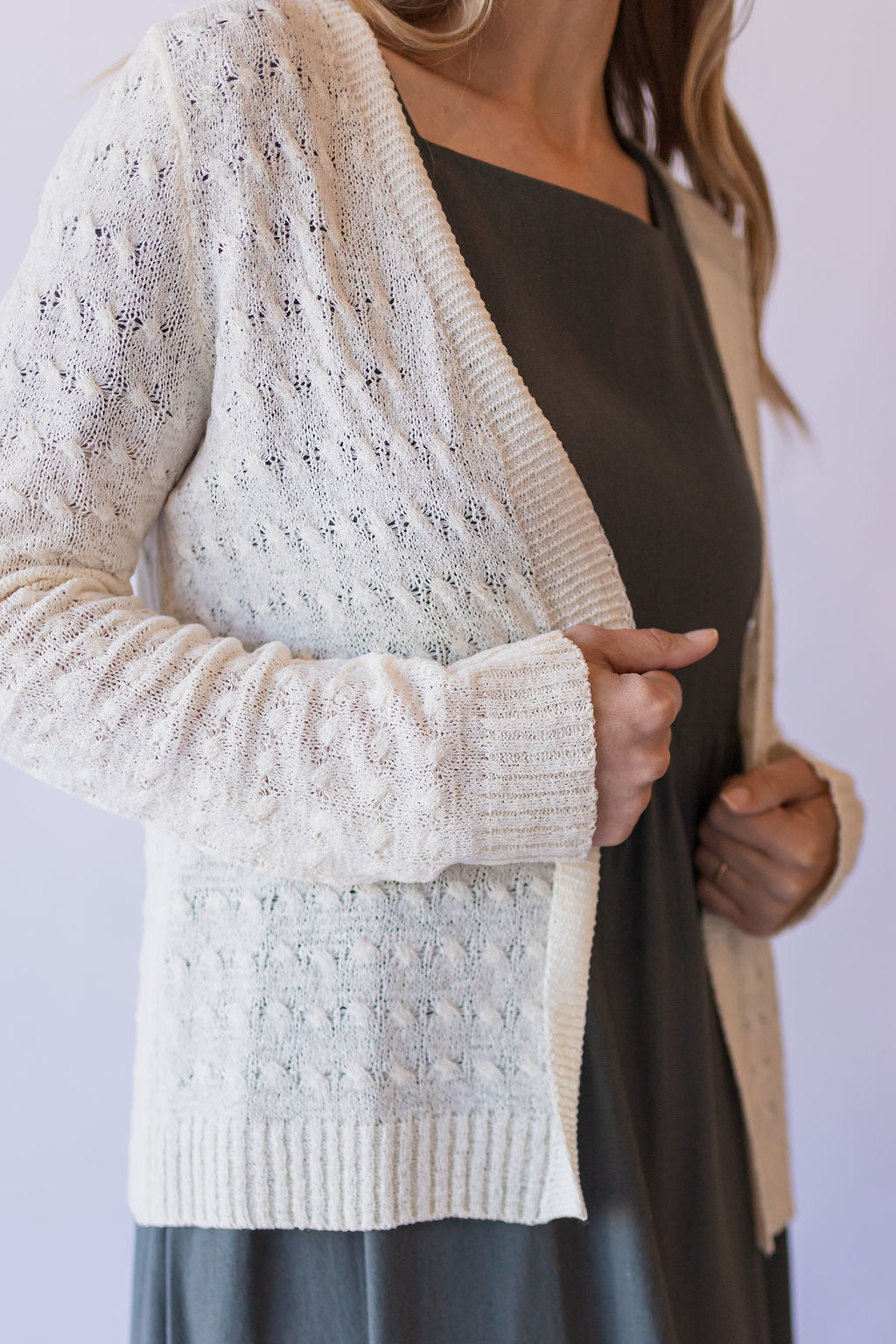Kelly Textured Knit Cardigan