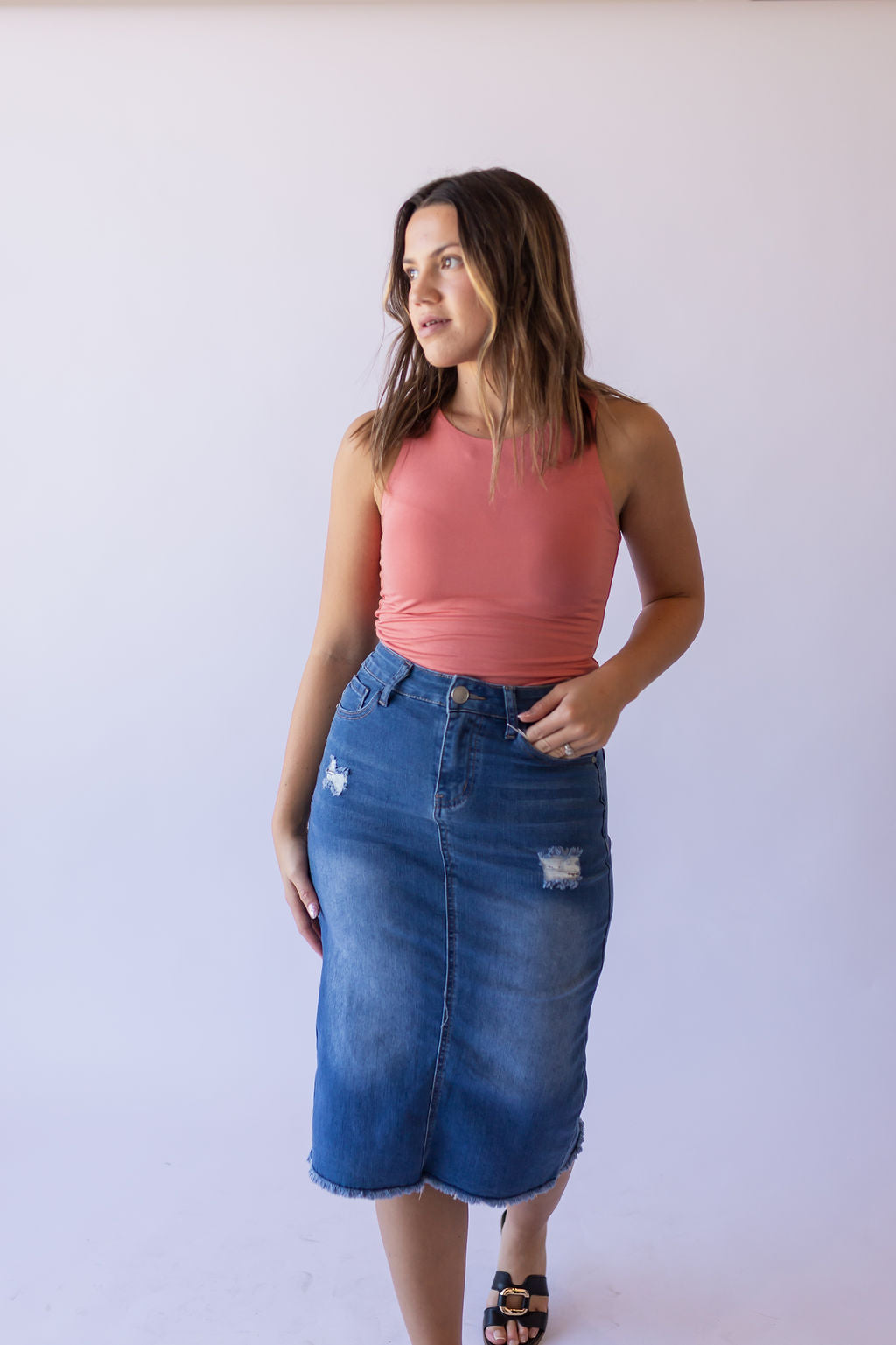 Hadley Denim Skirt