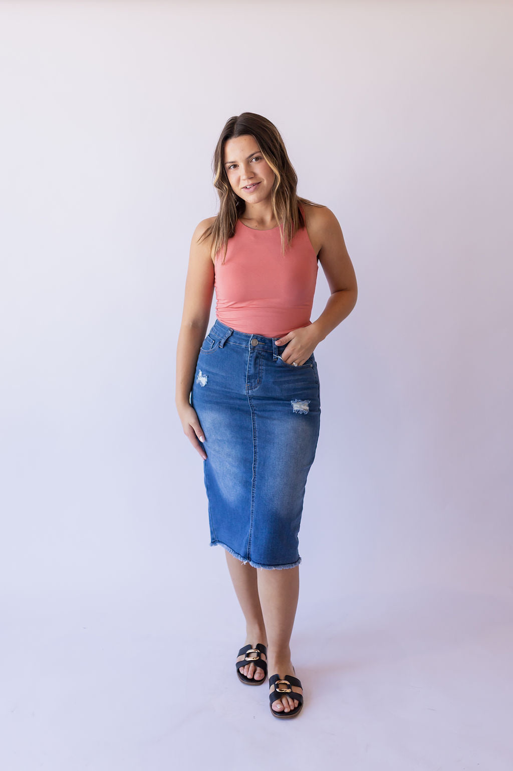 Hadley Denim Skirt