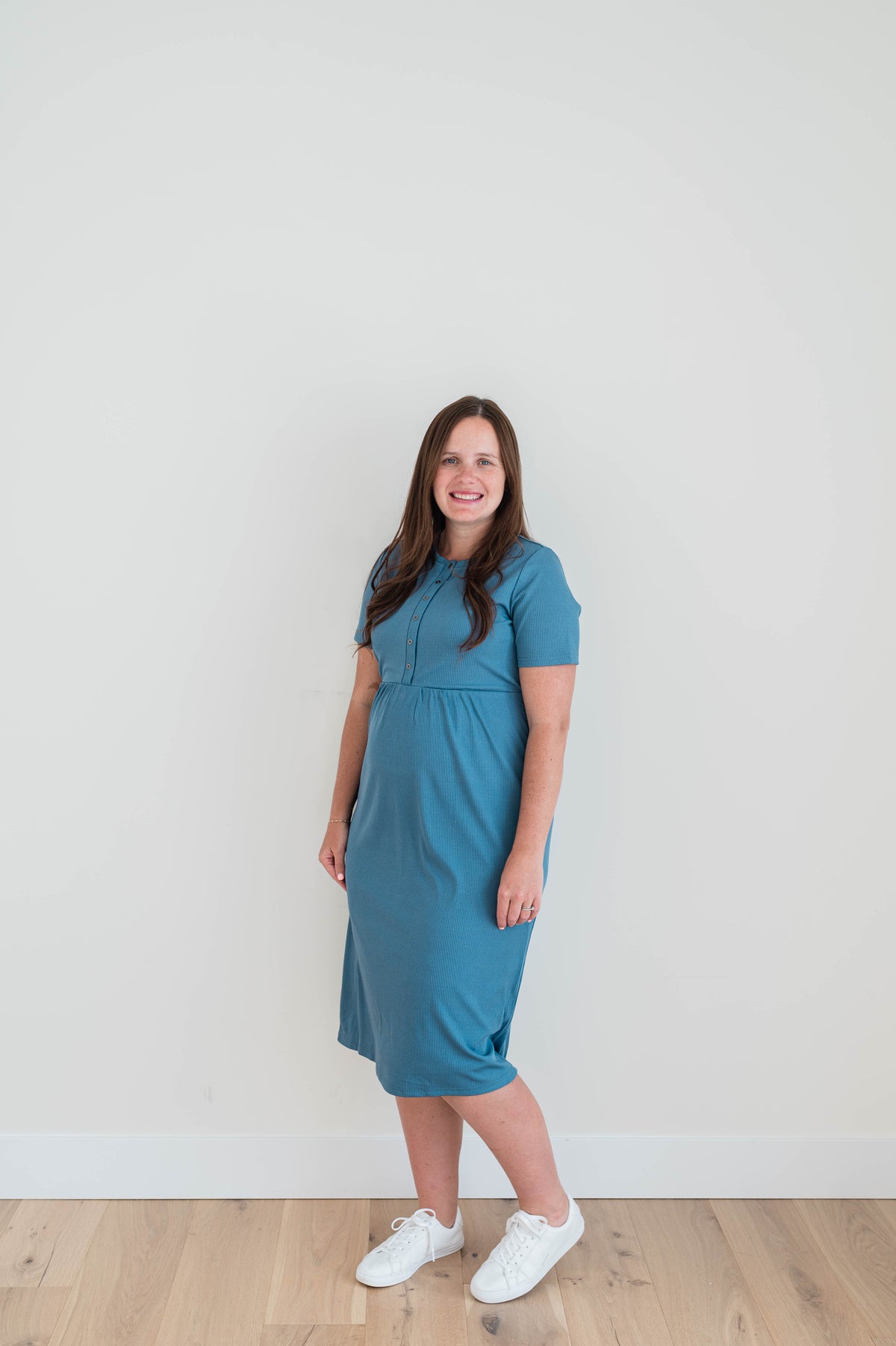 Heidi Dress -Smoky Blue