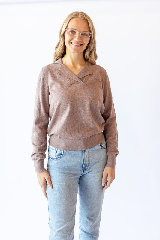 Adriel Sweater Pullover -Mocha