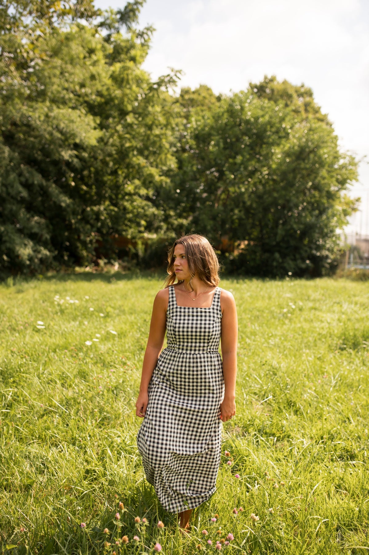 Ellery Gingham Maxi Dress