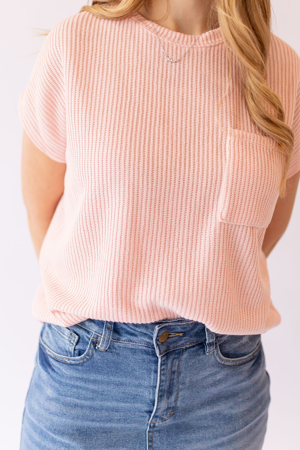 Viola Knitted Top -Blush