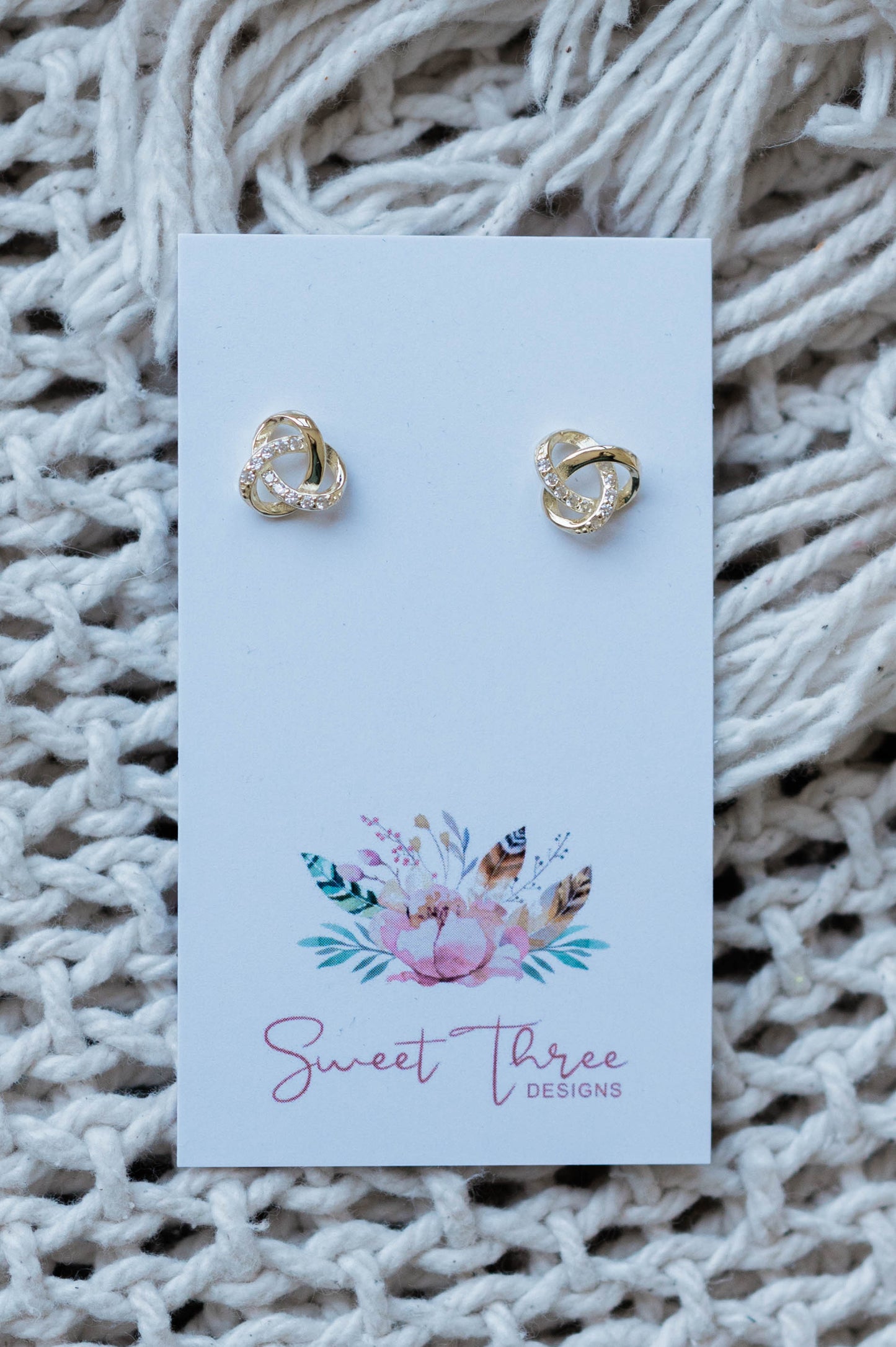 Infinity Knot Studs -Gold