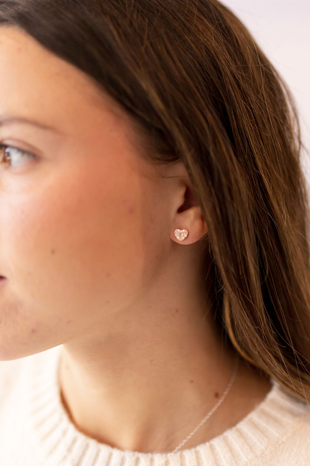 Head Over Heals Earring -Rose Gold