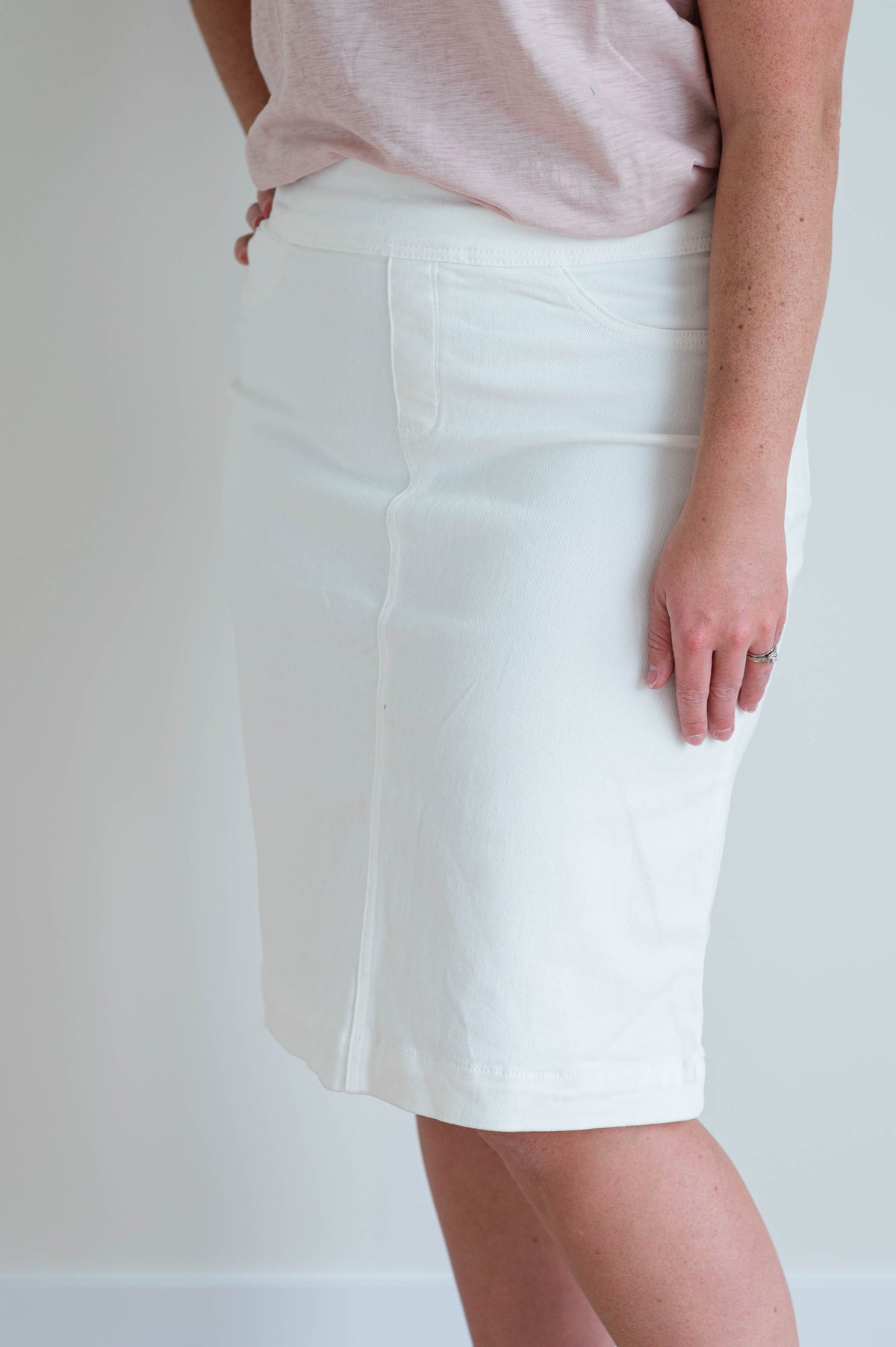 Sara Stretch Denim Skirt