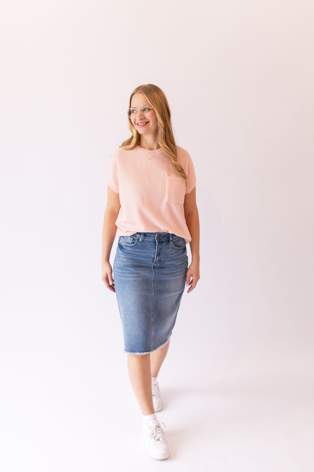 Viola Knitted Top -Blush