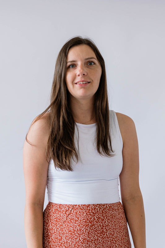 Boat Neck Tank - Off White