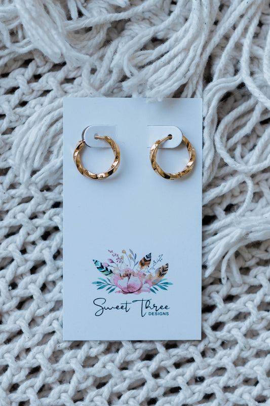 Brynlee Hoops -Gold