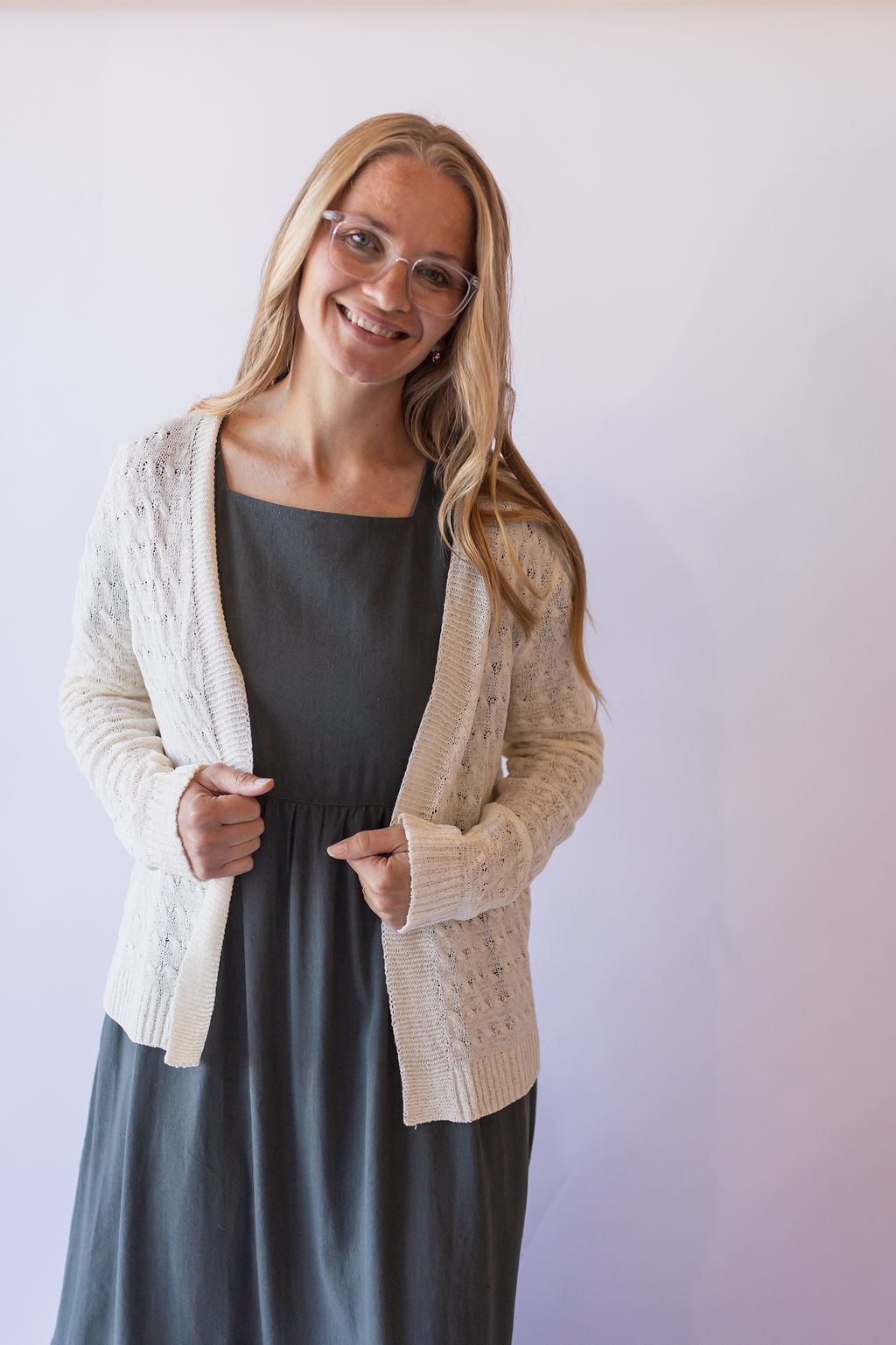Kelly Textured Knit Cardigan