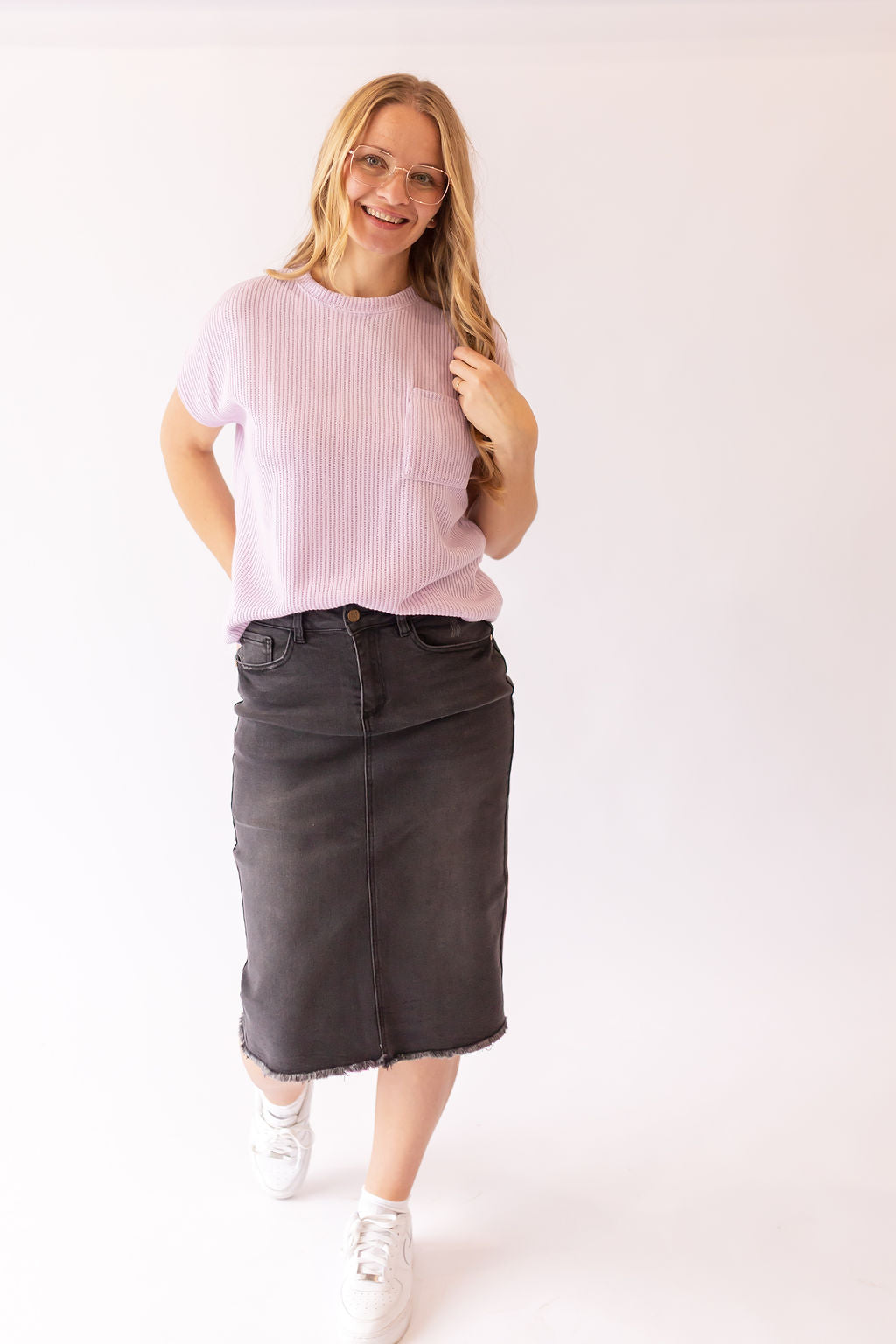 Viola Knitted Top -Lavender