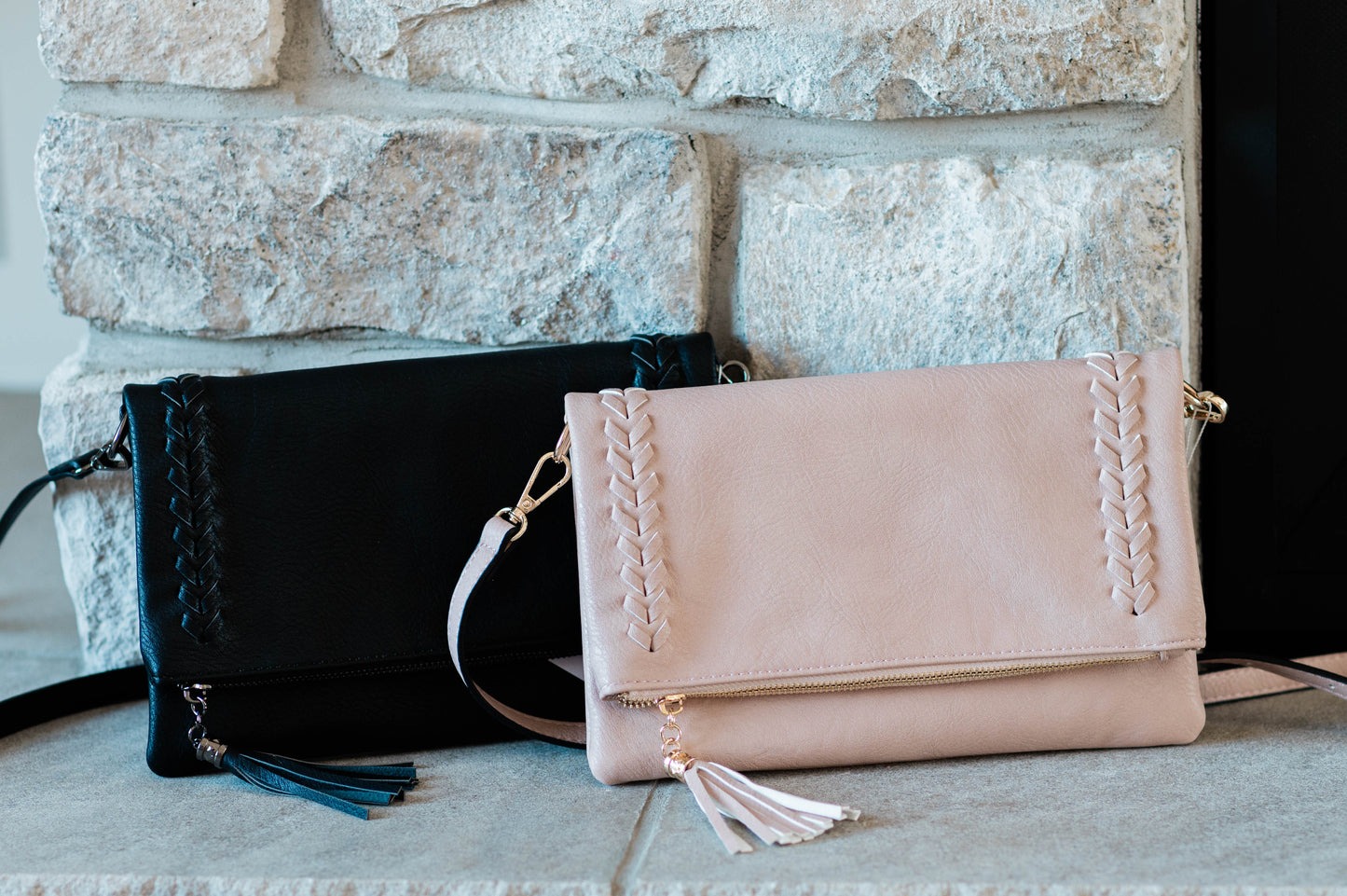 Hannah Crossbody - Dusty Pink