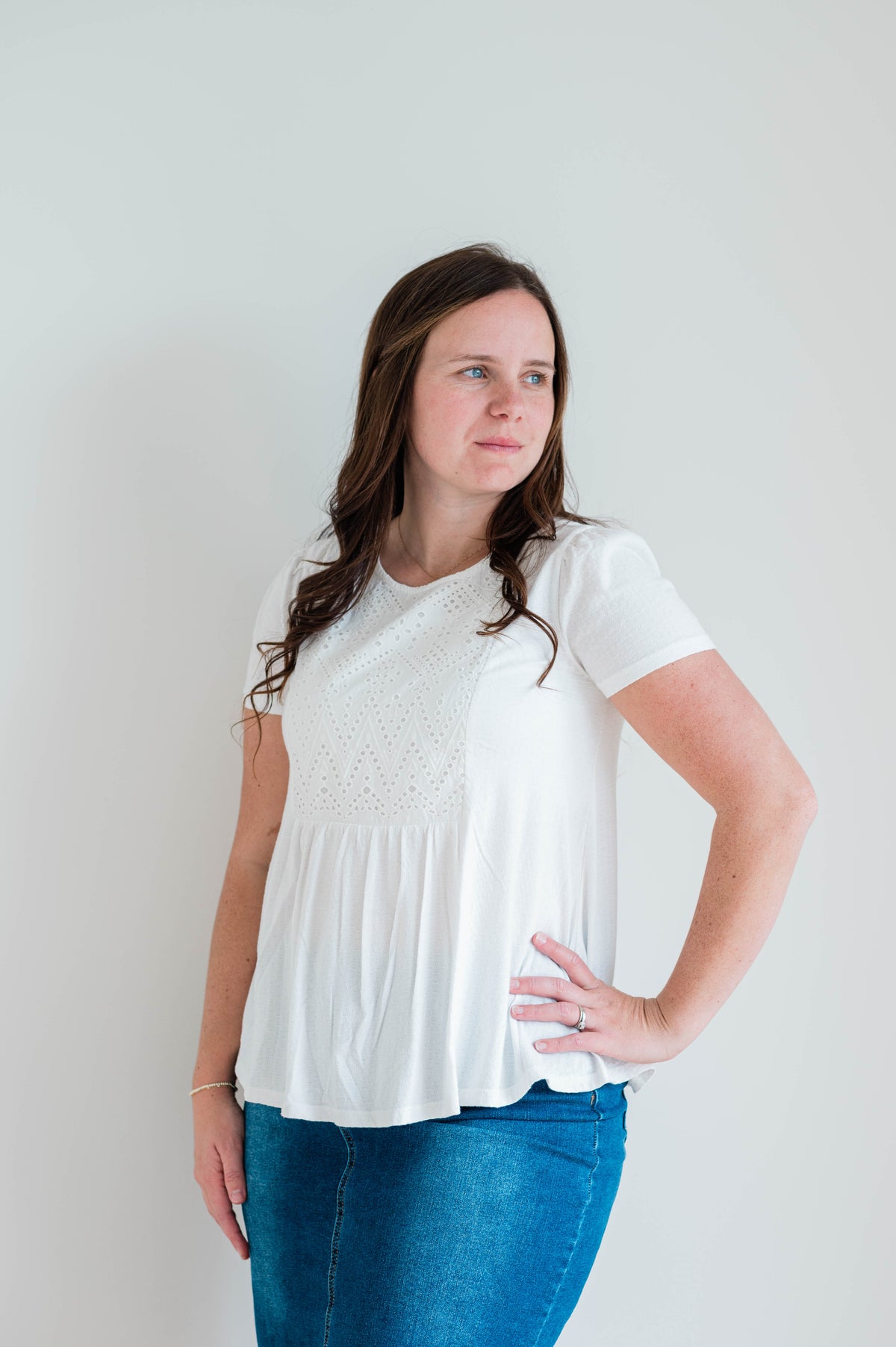 Olivia Eyelet Top