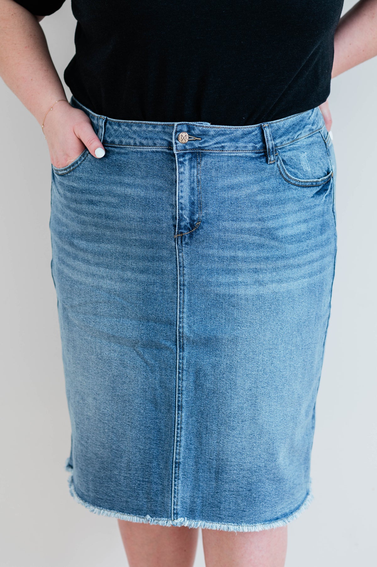 Nala Skirt -Medium Wash