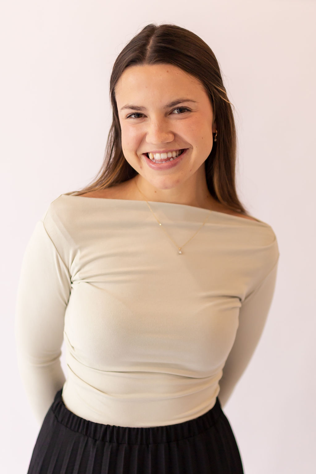 Boat Neck Long Sleeve -Light Olive