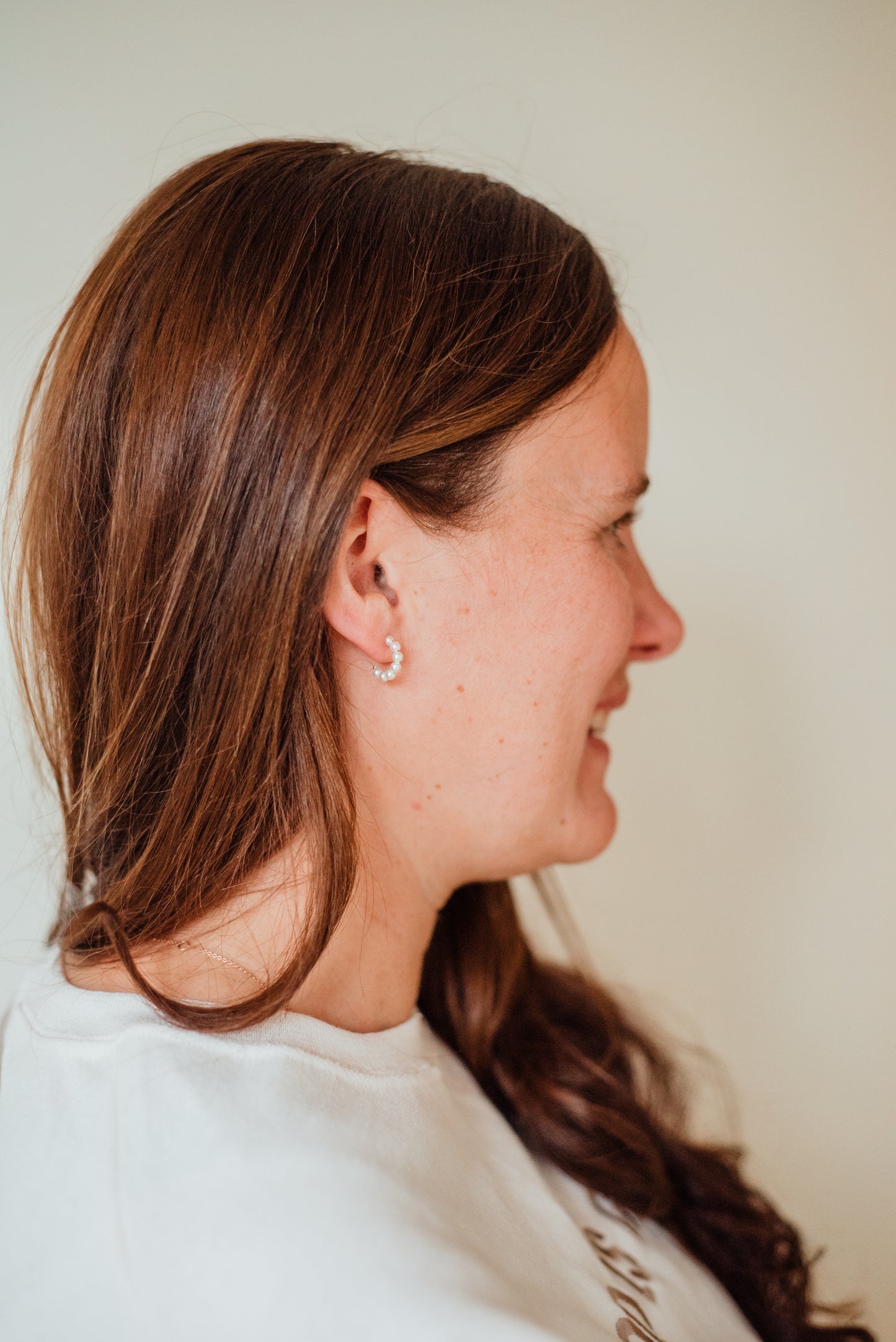 Bead Hoop Earrings