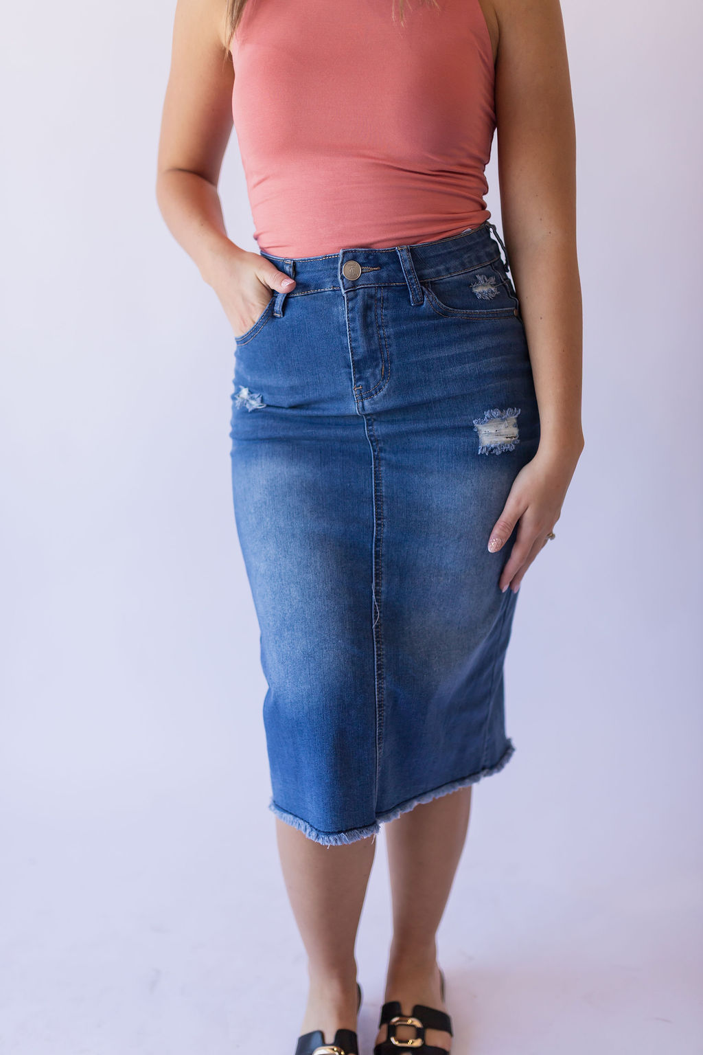 Hadley Denim Skirt