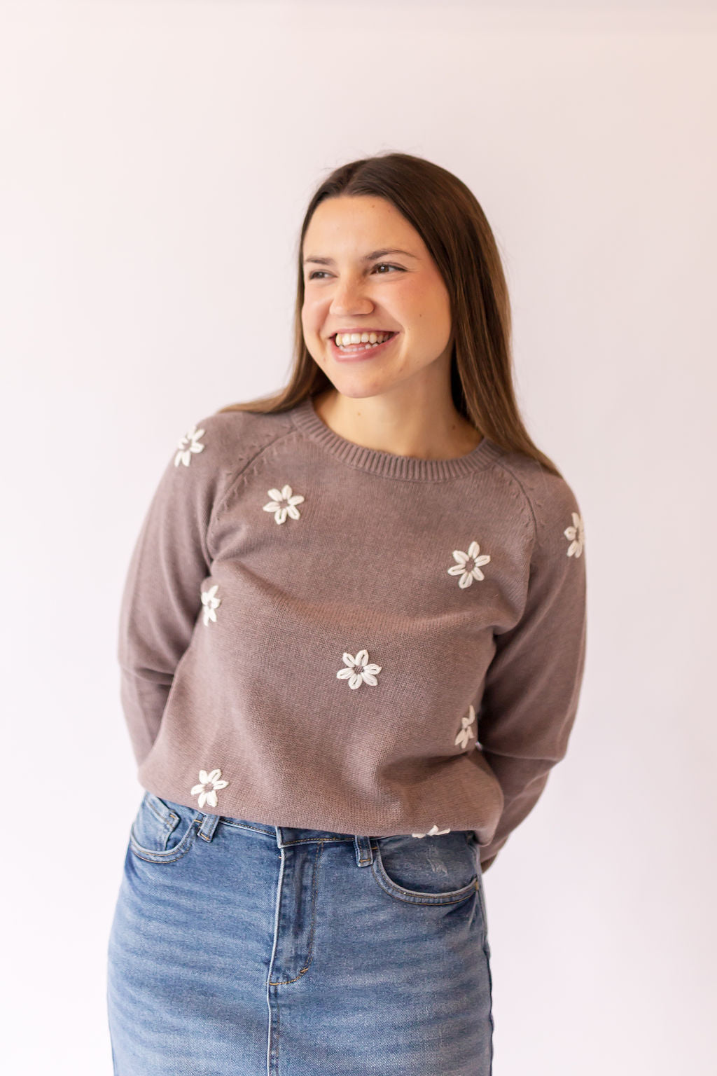 Edna Embroidered Floral Sweater