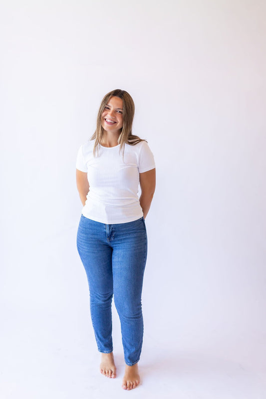 Basic Short Sleeve Tee -White