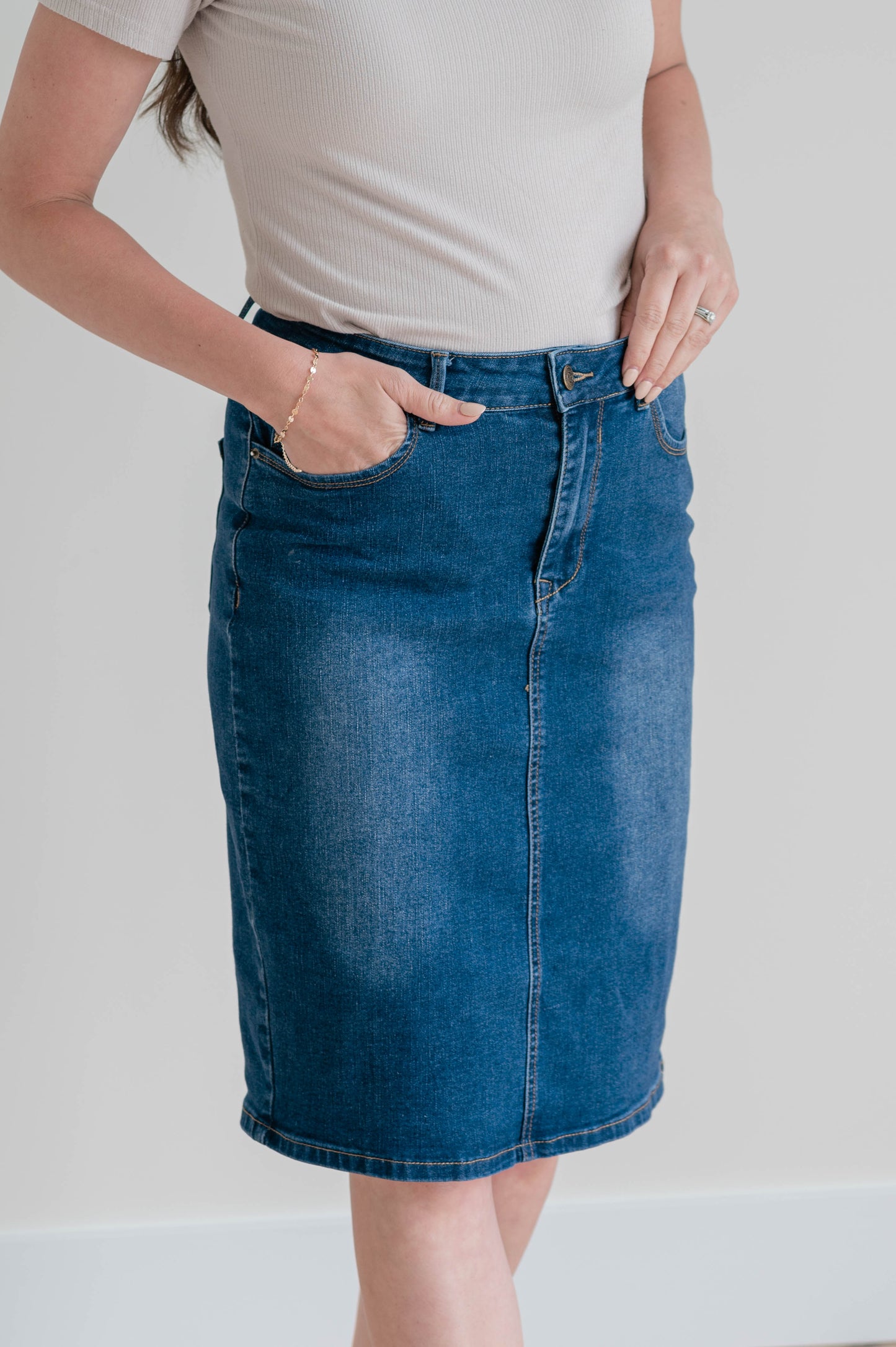 Wren Classic Denim Skirt