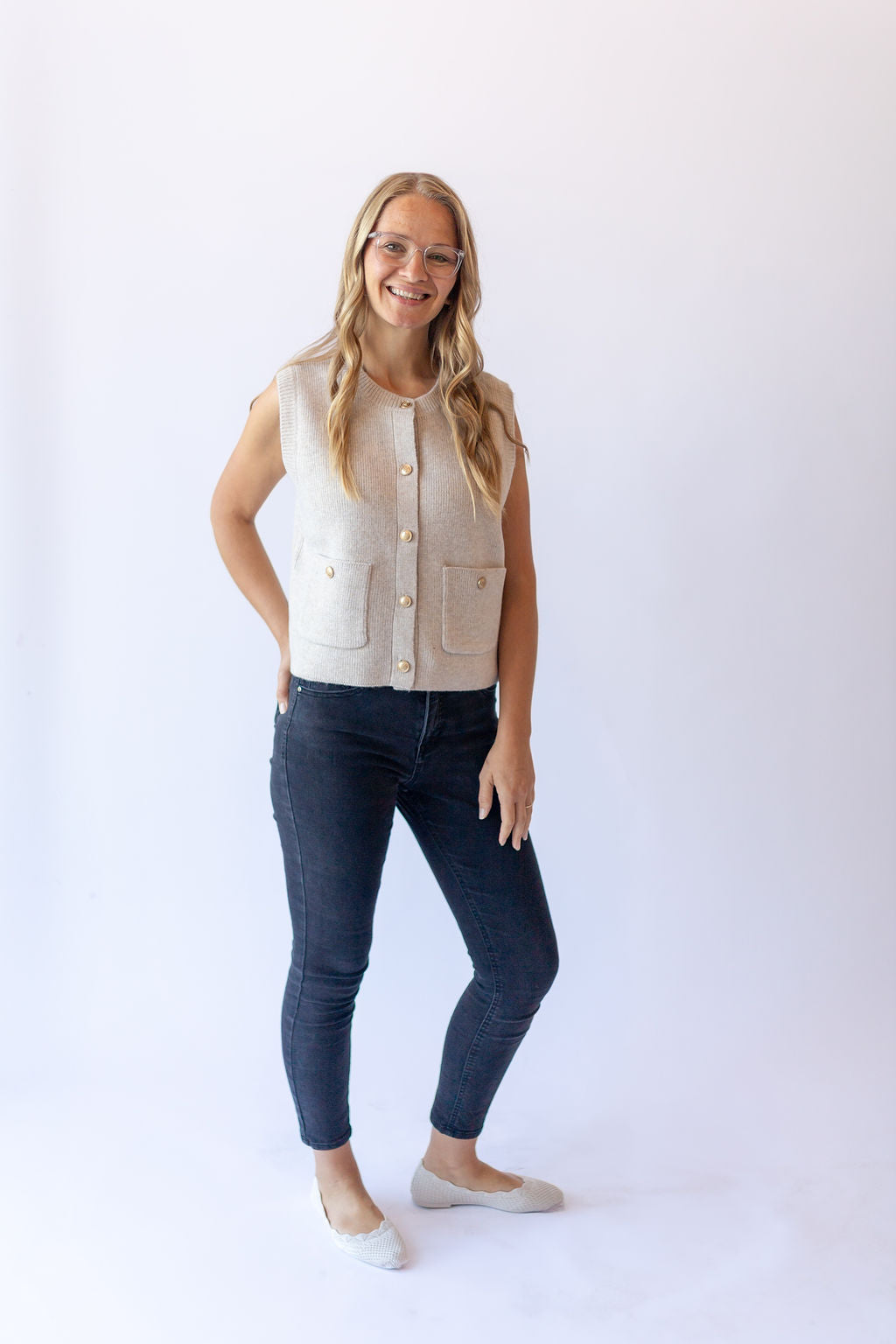 Rhodes Button-Up Sweater Vest