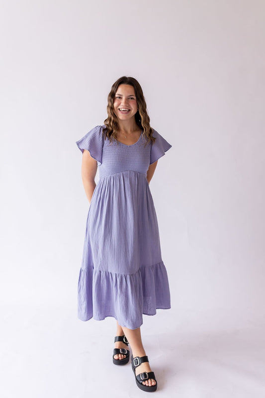 Kendall Dress in Ash Blue