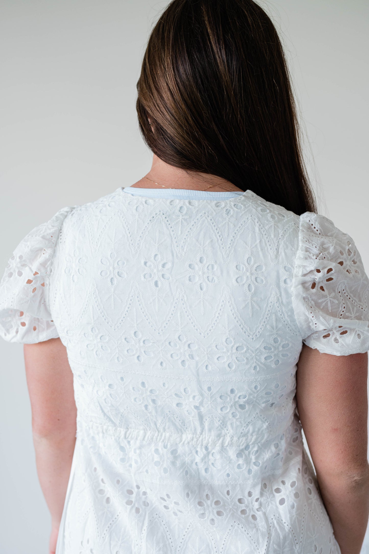 The Randa in White Eyelet