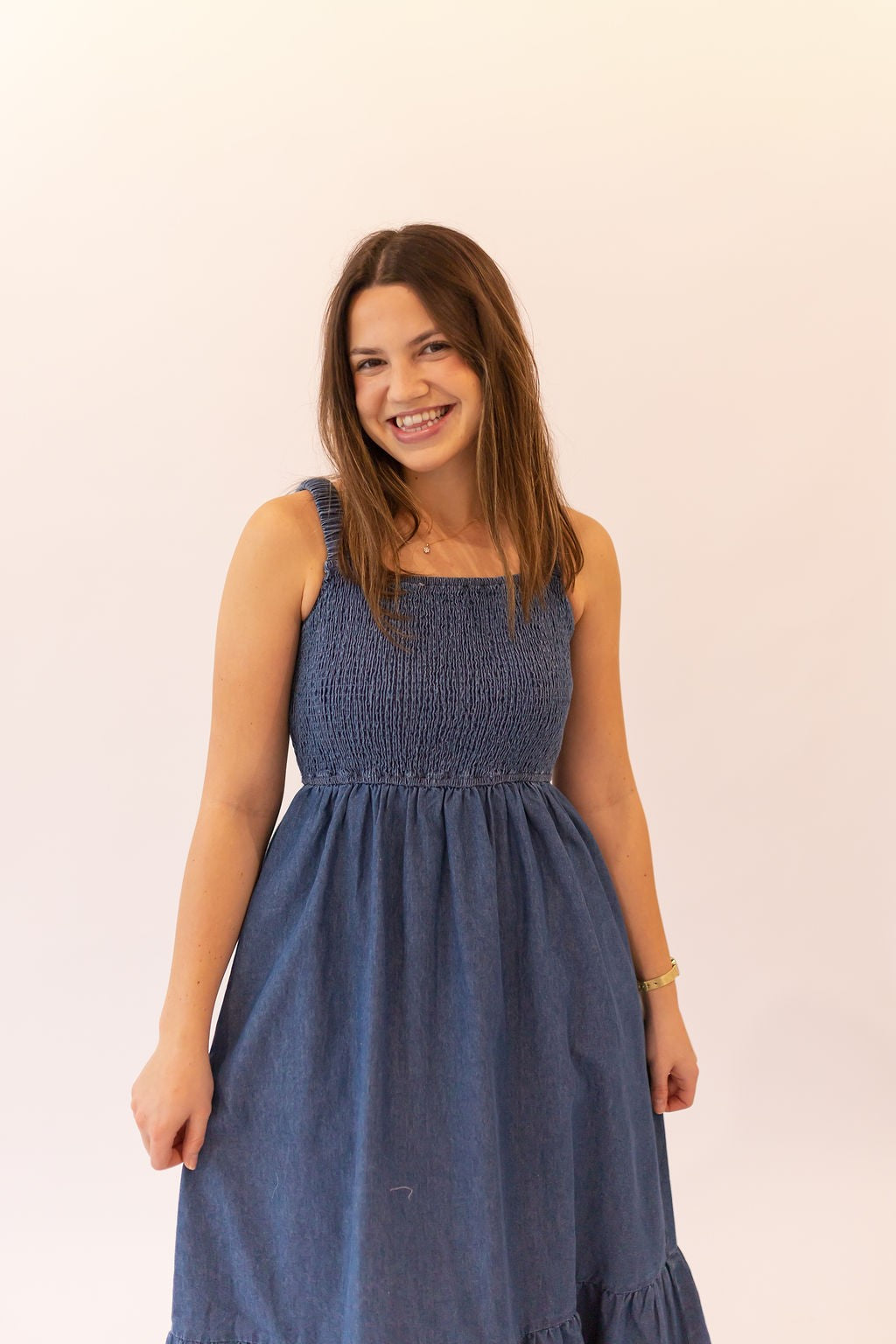 Destiny Denim Jumper Dress