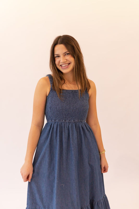 Destiny Denim Jumper Dress
