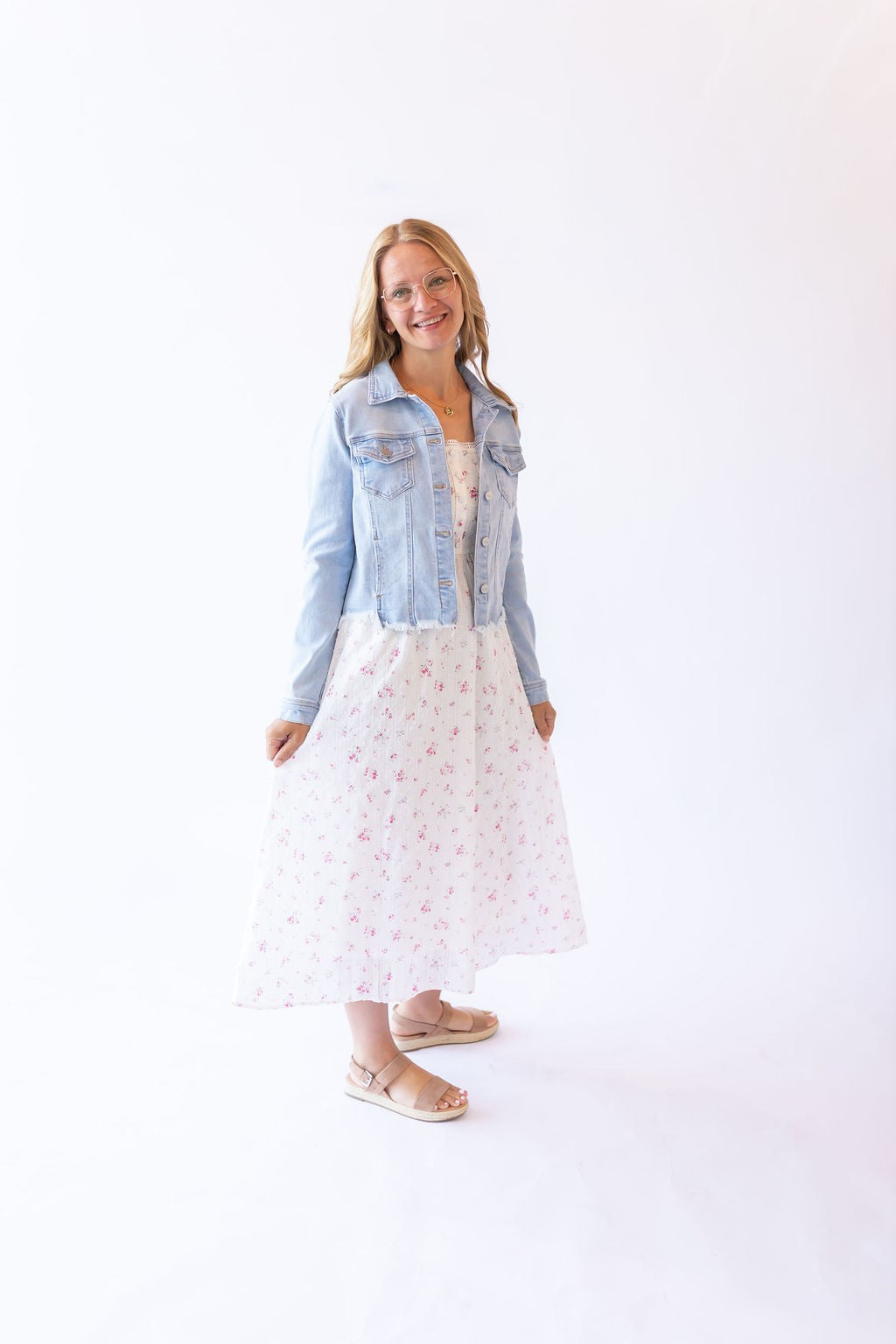 Fray Hem Denim Jacket