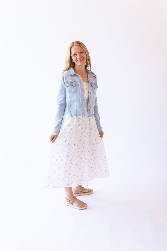 Fray Hem Denim Jacket