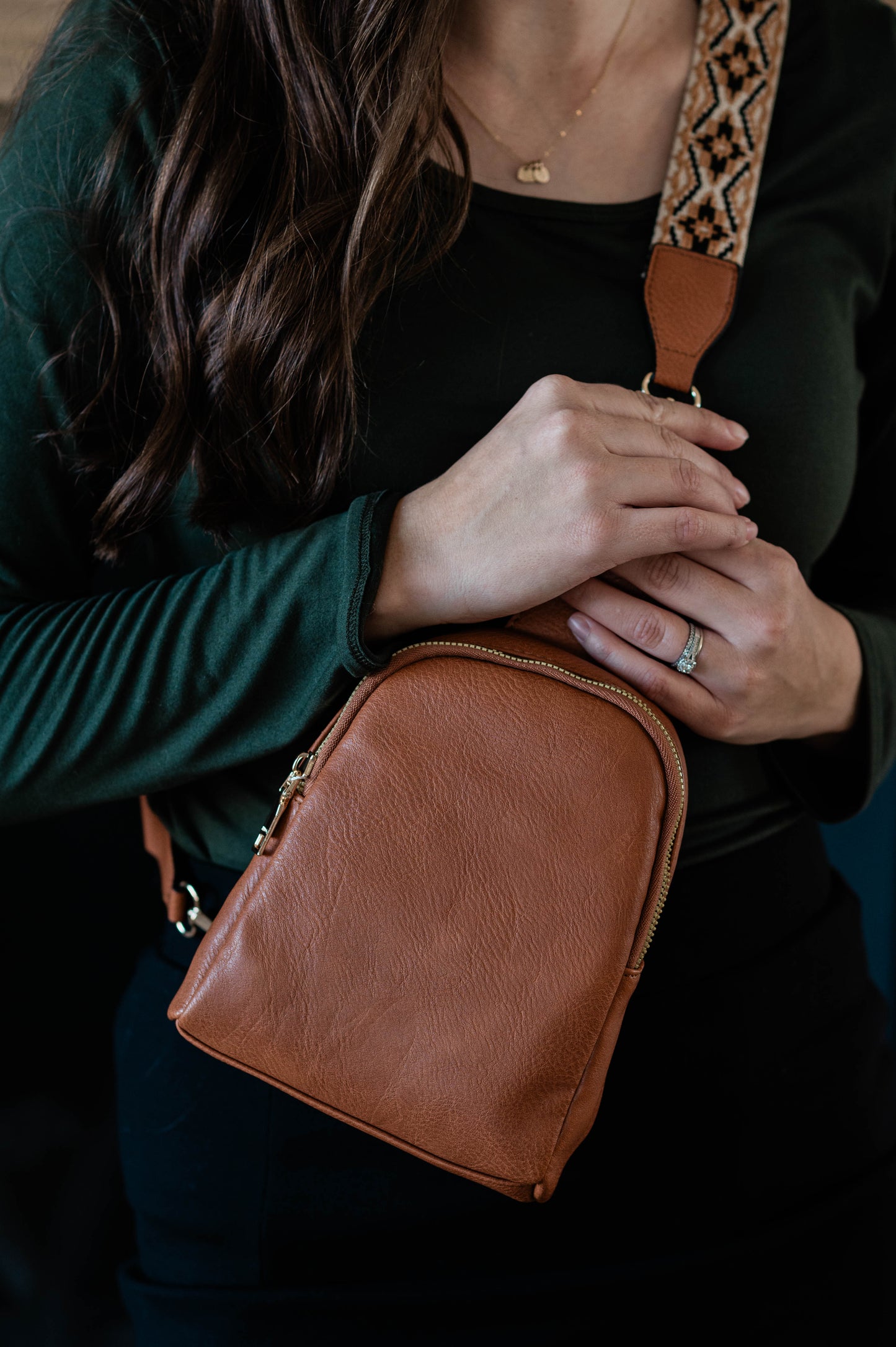 Ellen Crossbody Bag -Brown