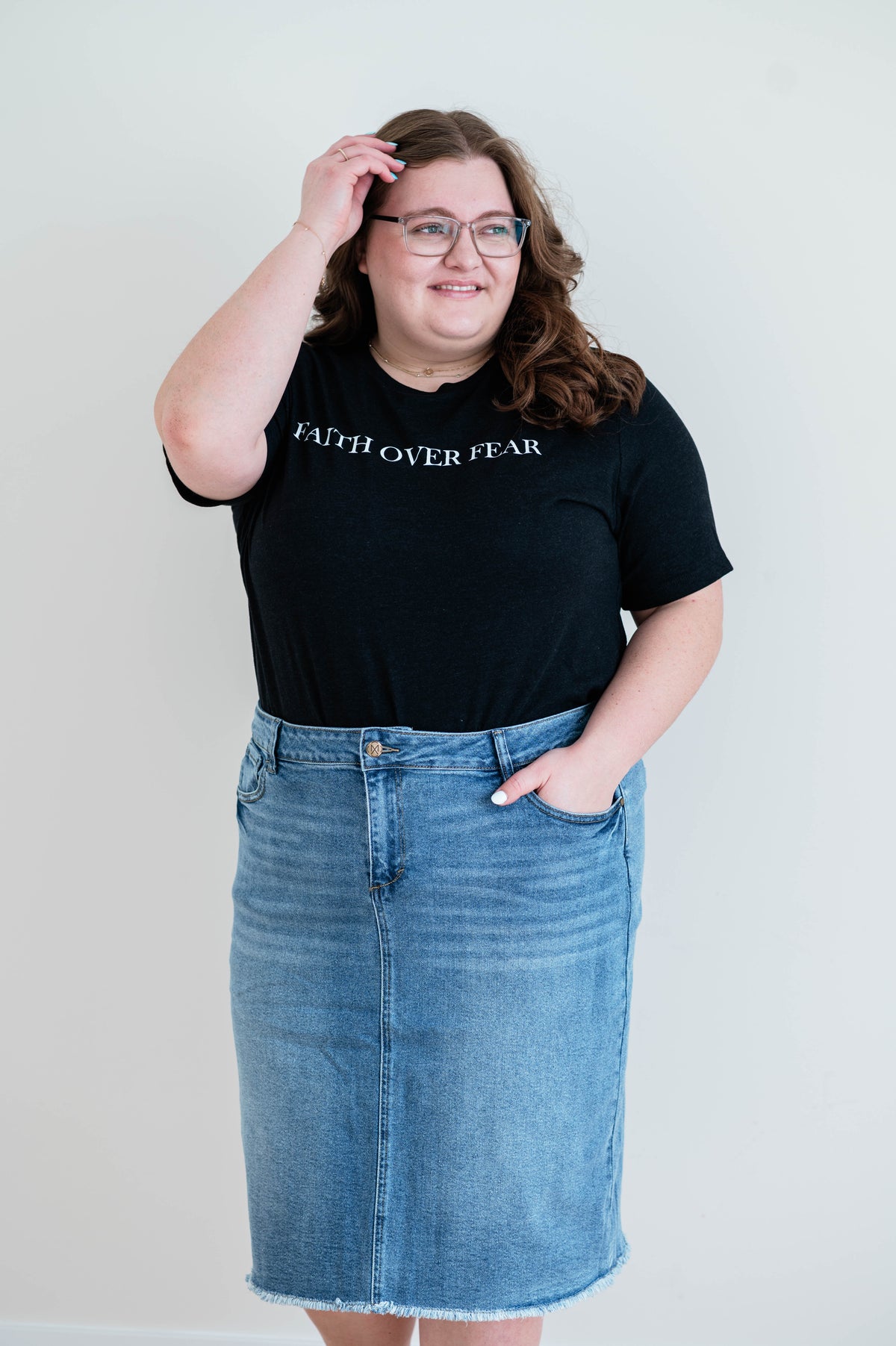 Nala Skirt -Medium Wash