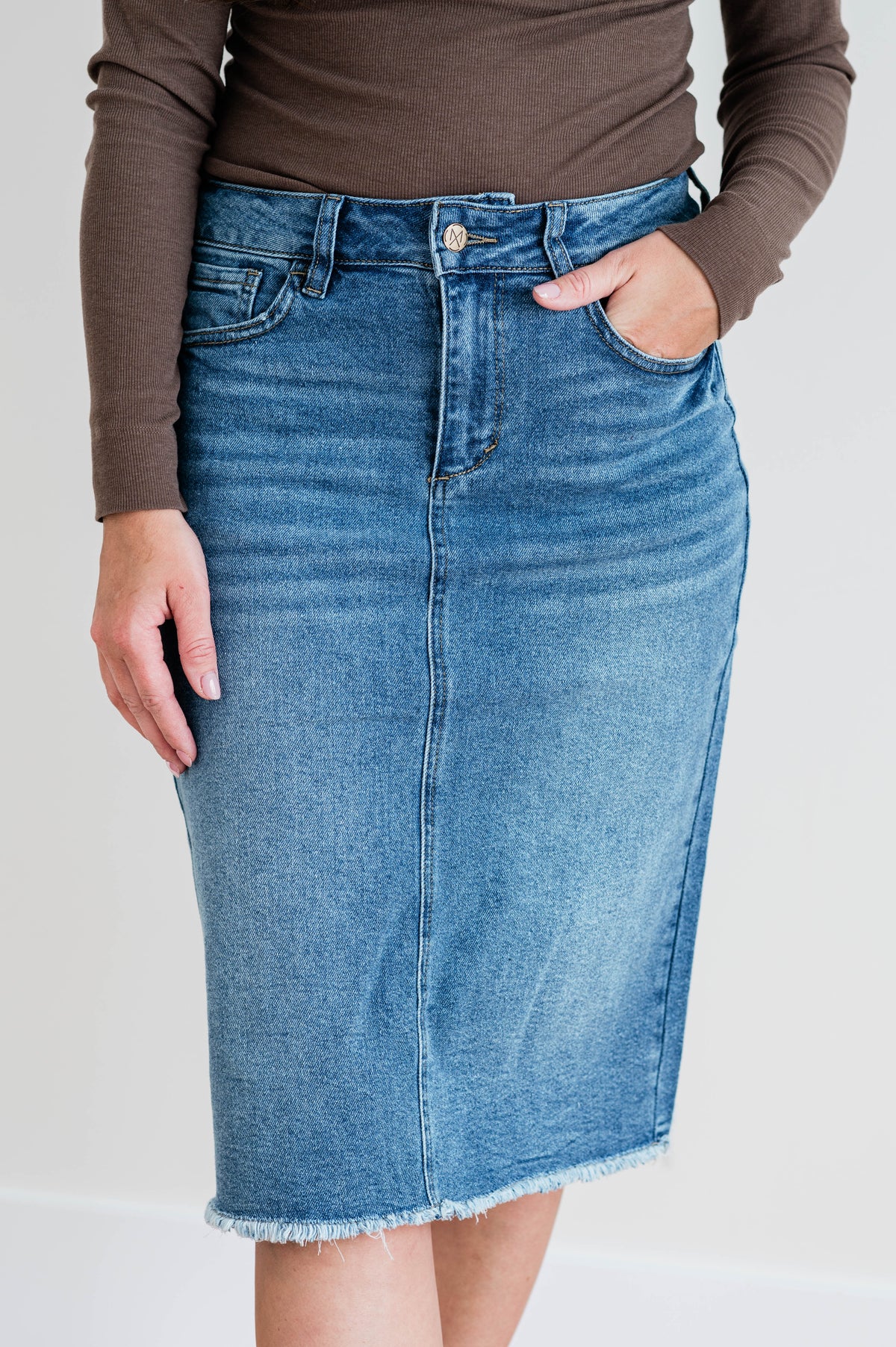 Nala Skirt -Medium Wash